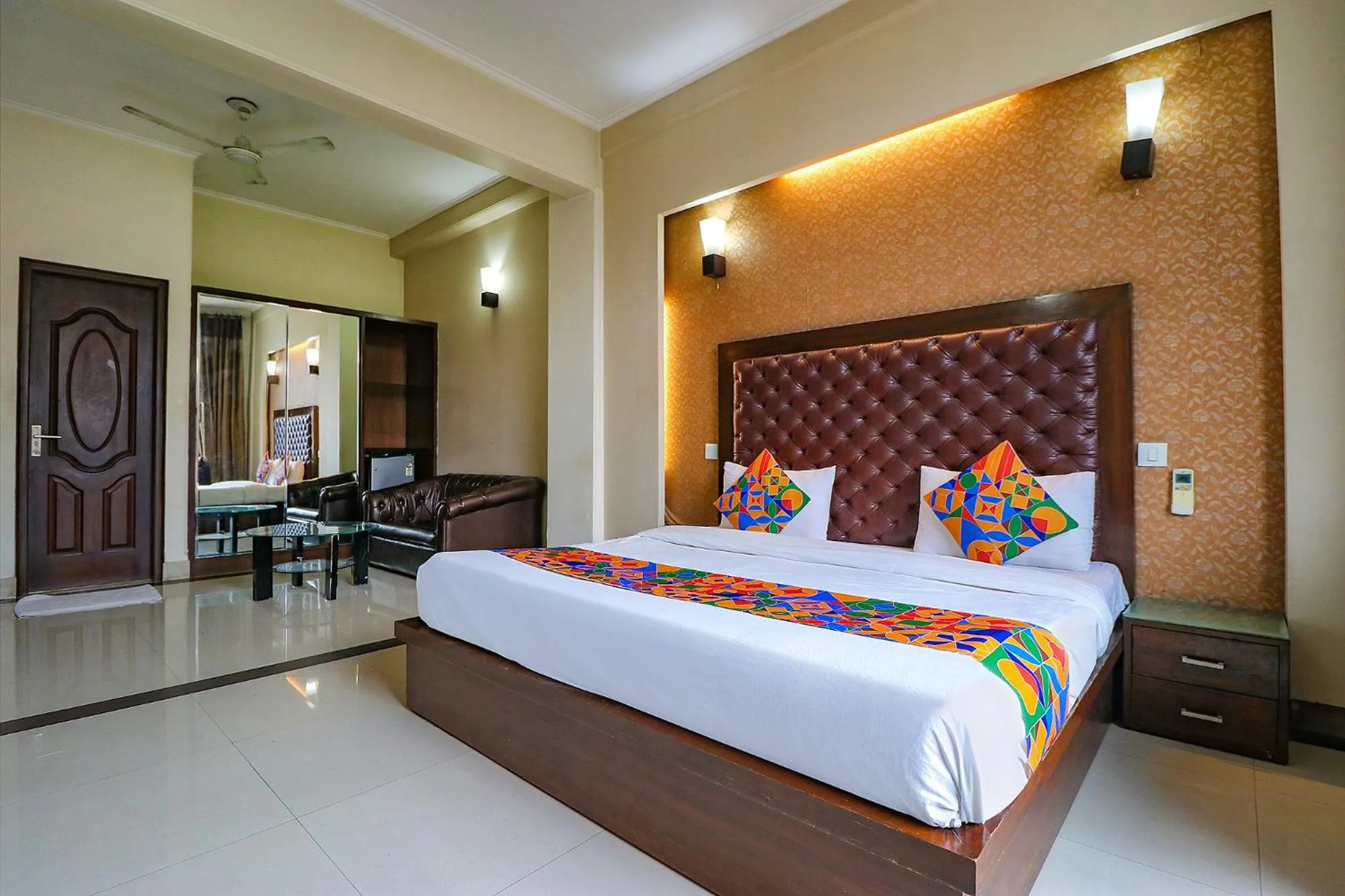 Bed in FabExpress Llyod Residency