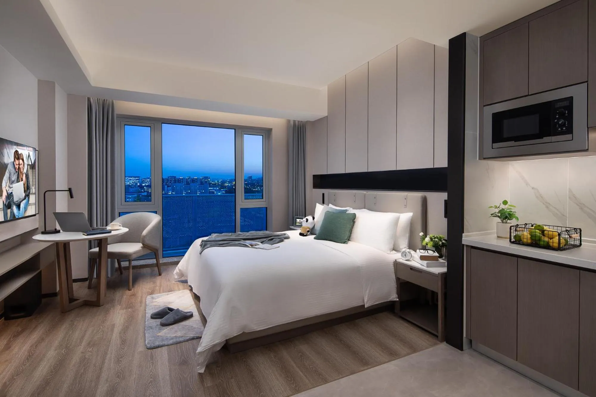 Bedroom, Bed in Somerset Daxing Beijing