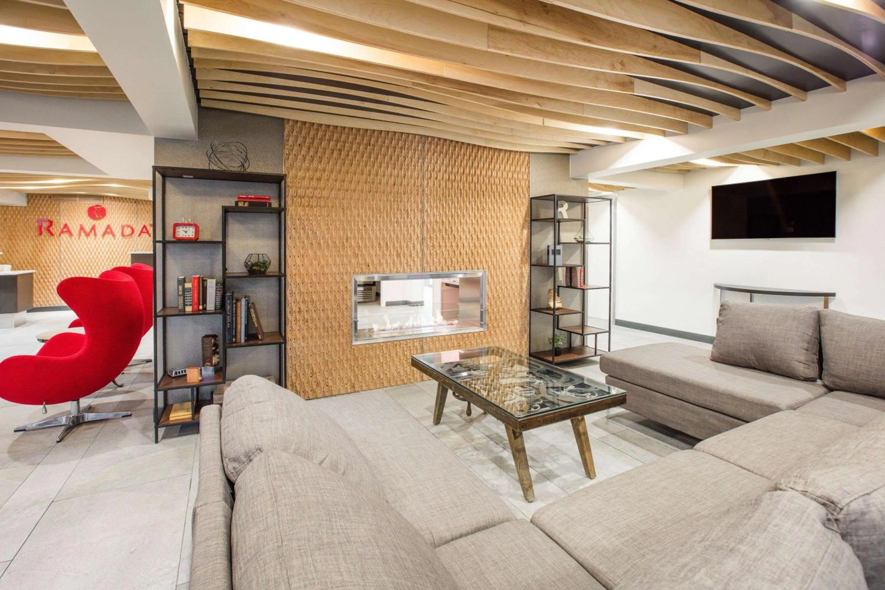 Lobby or reception in Ramada by Wyndham Austin South