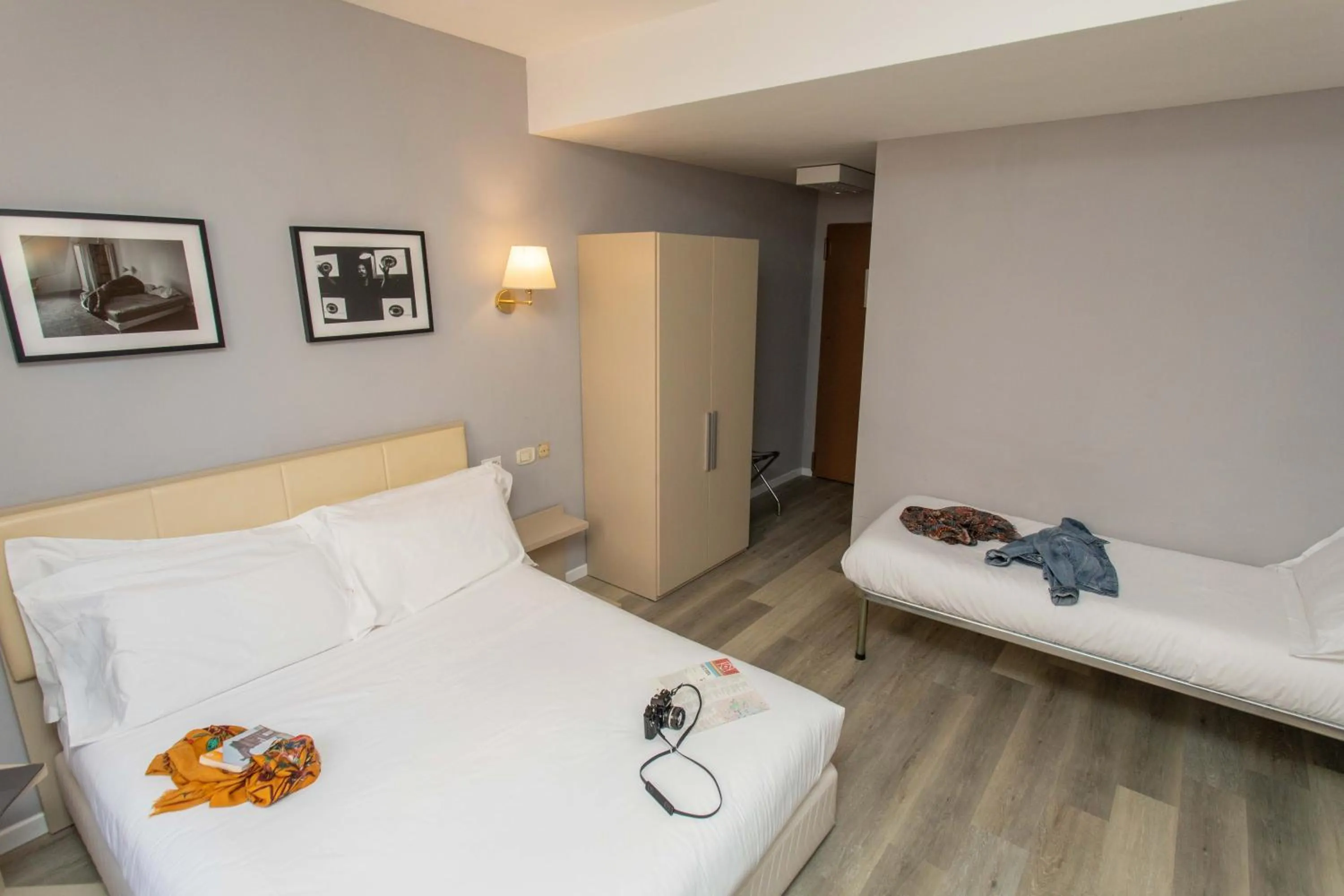 Bed in Hotel L'Aretino