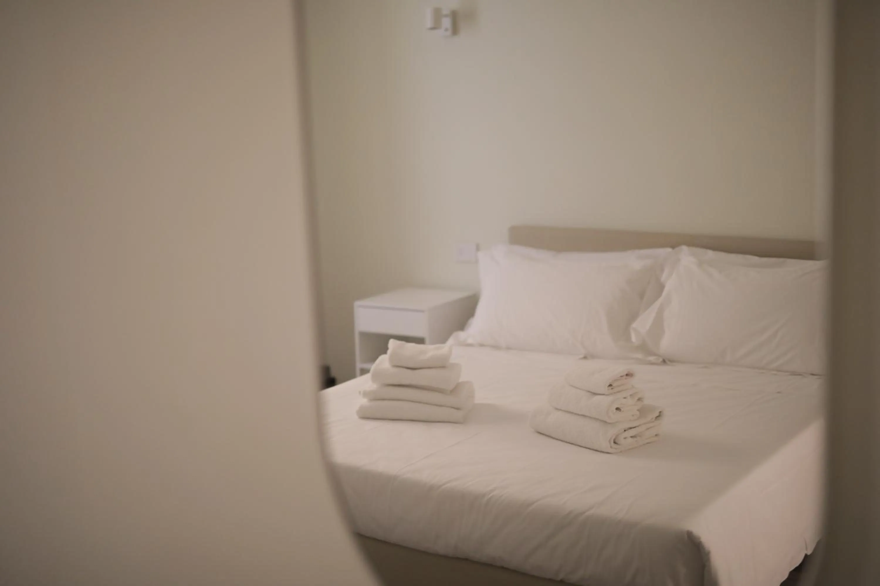 Bed in Hotel L'Aretino