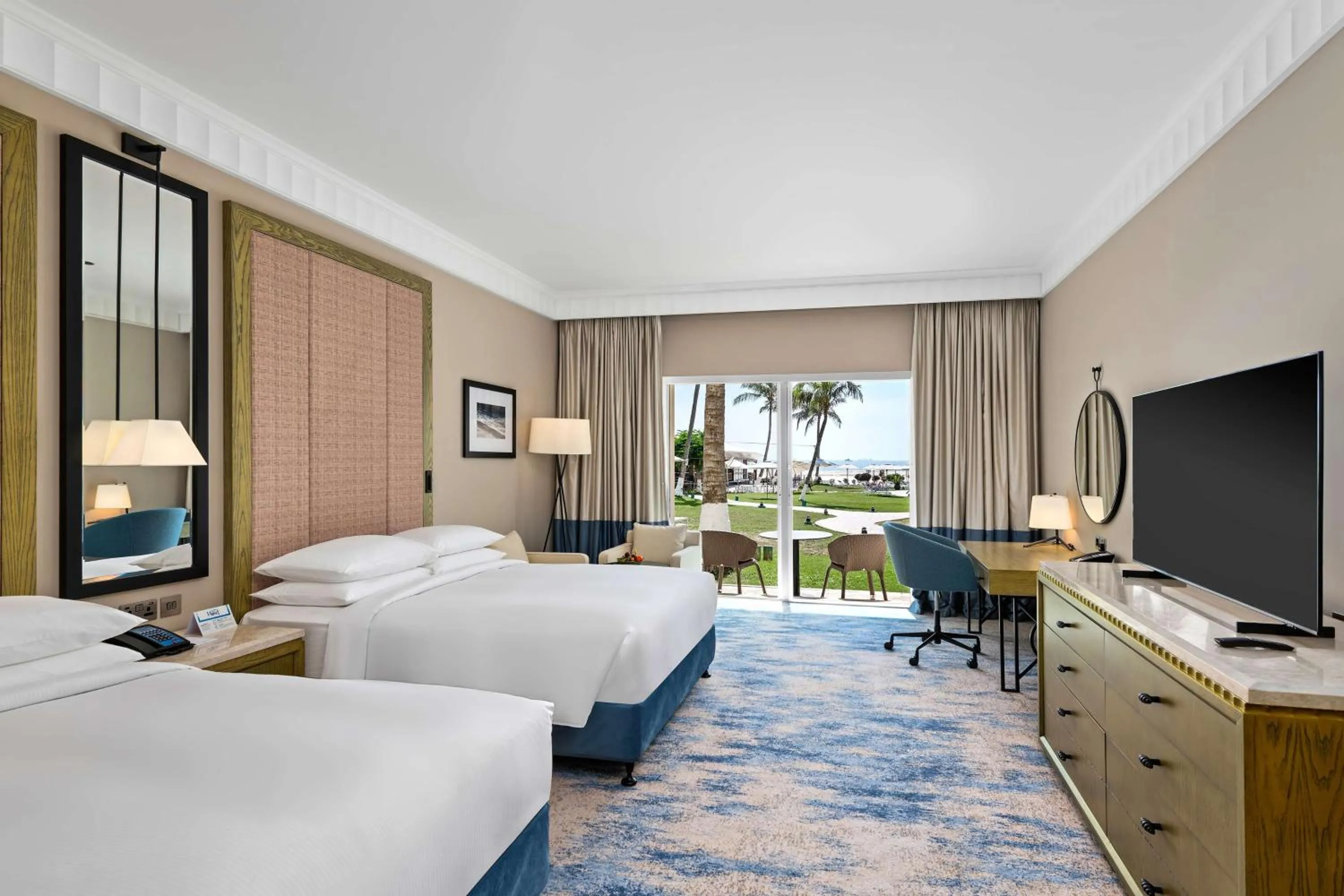 Bed in Hilton Salalah Resort