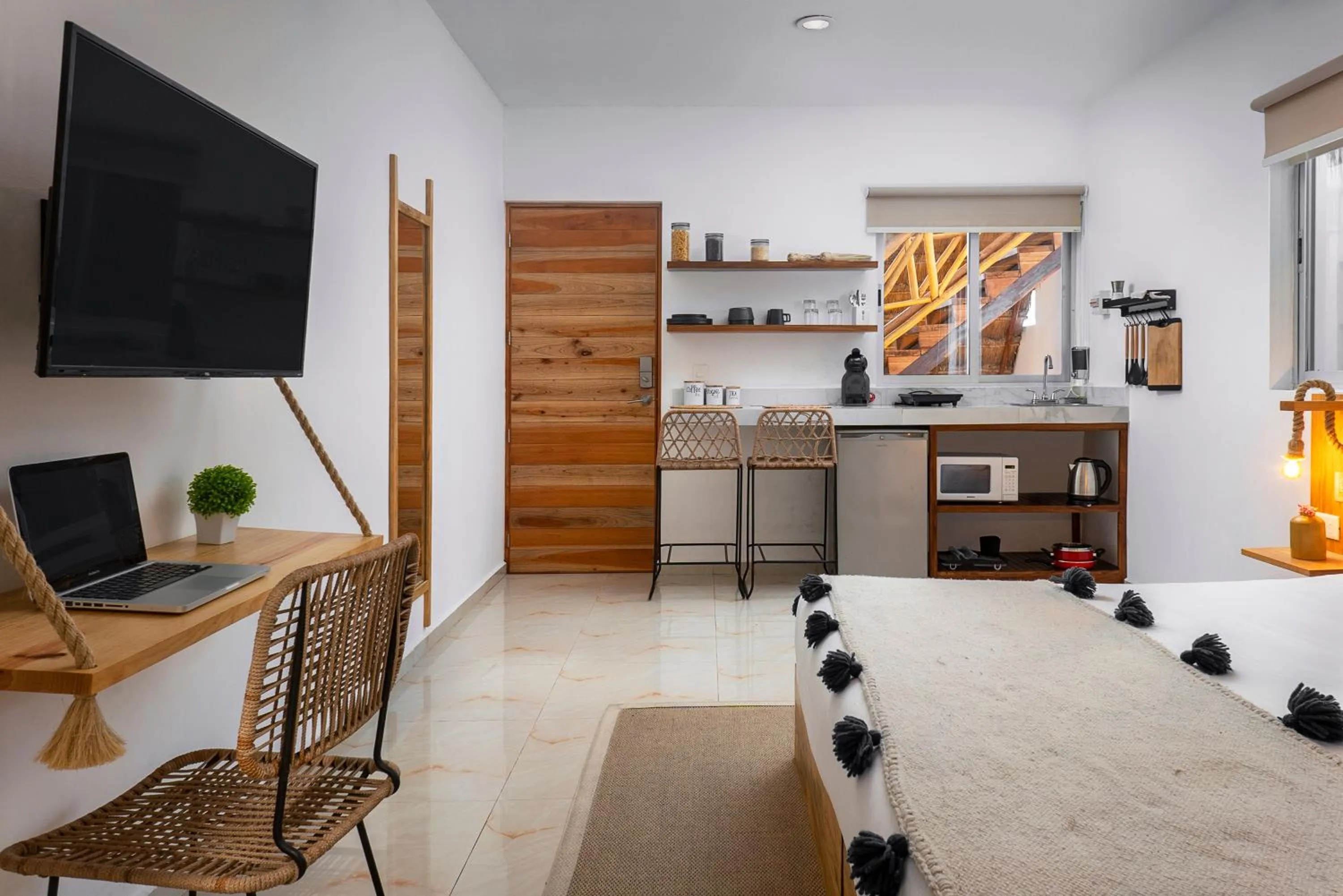 Bed in Verandah Studios