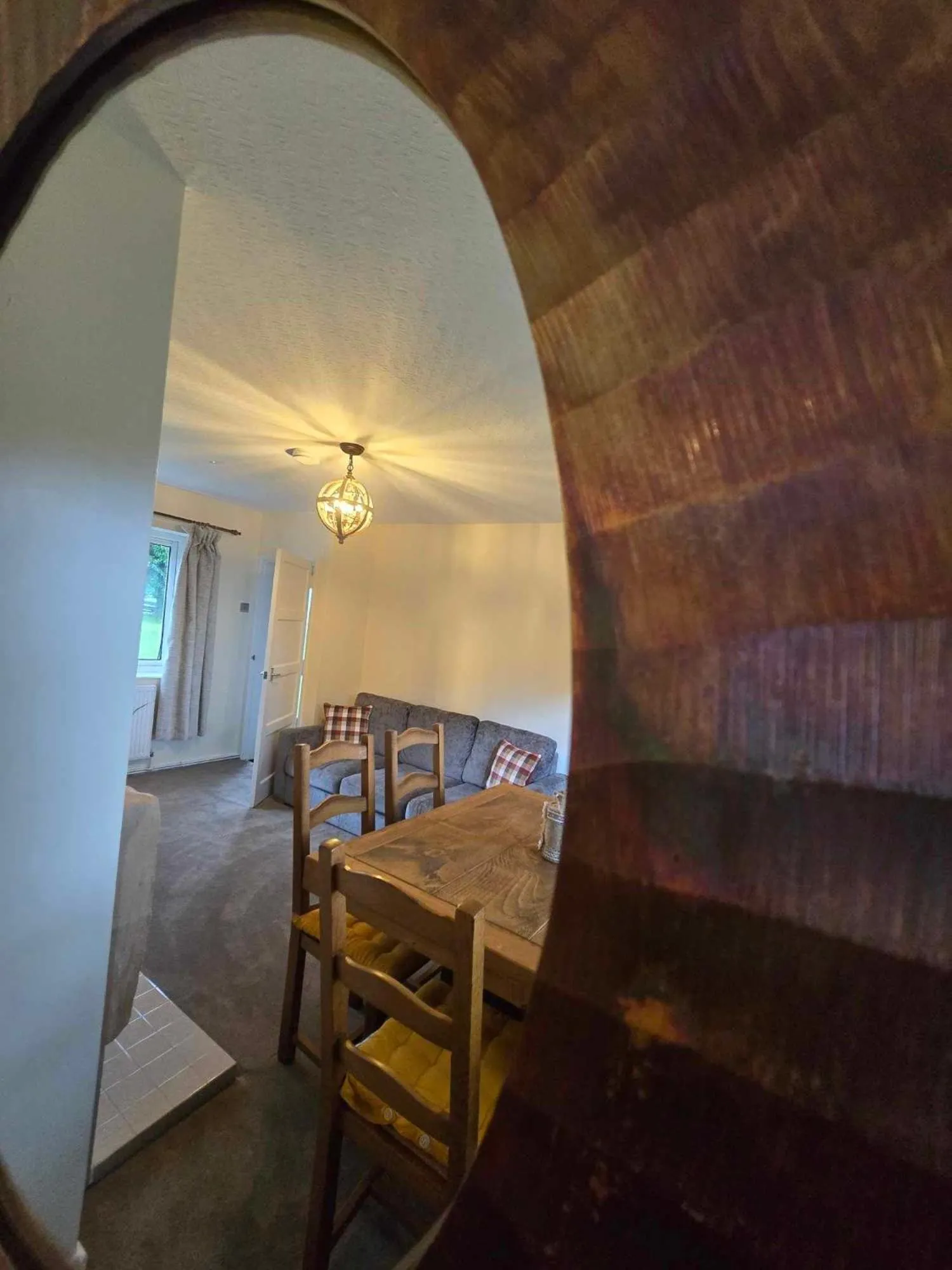 Living room in The Shoulder at Hardstoft