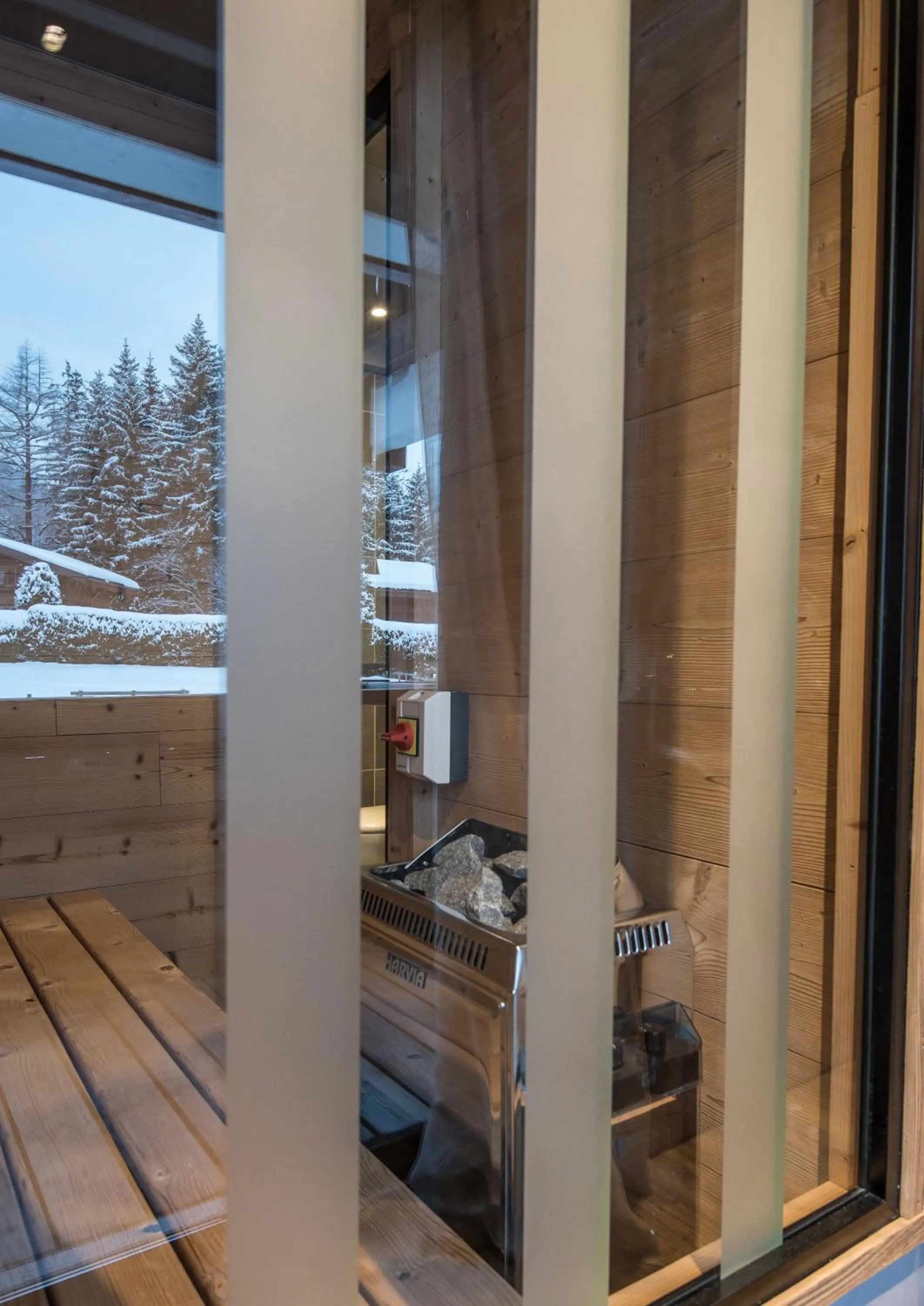 Sauna in Les Grands Montets Hotel & Spa