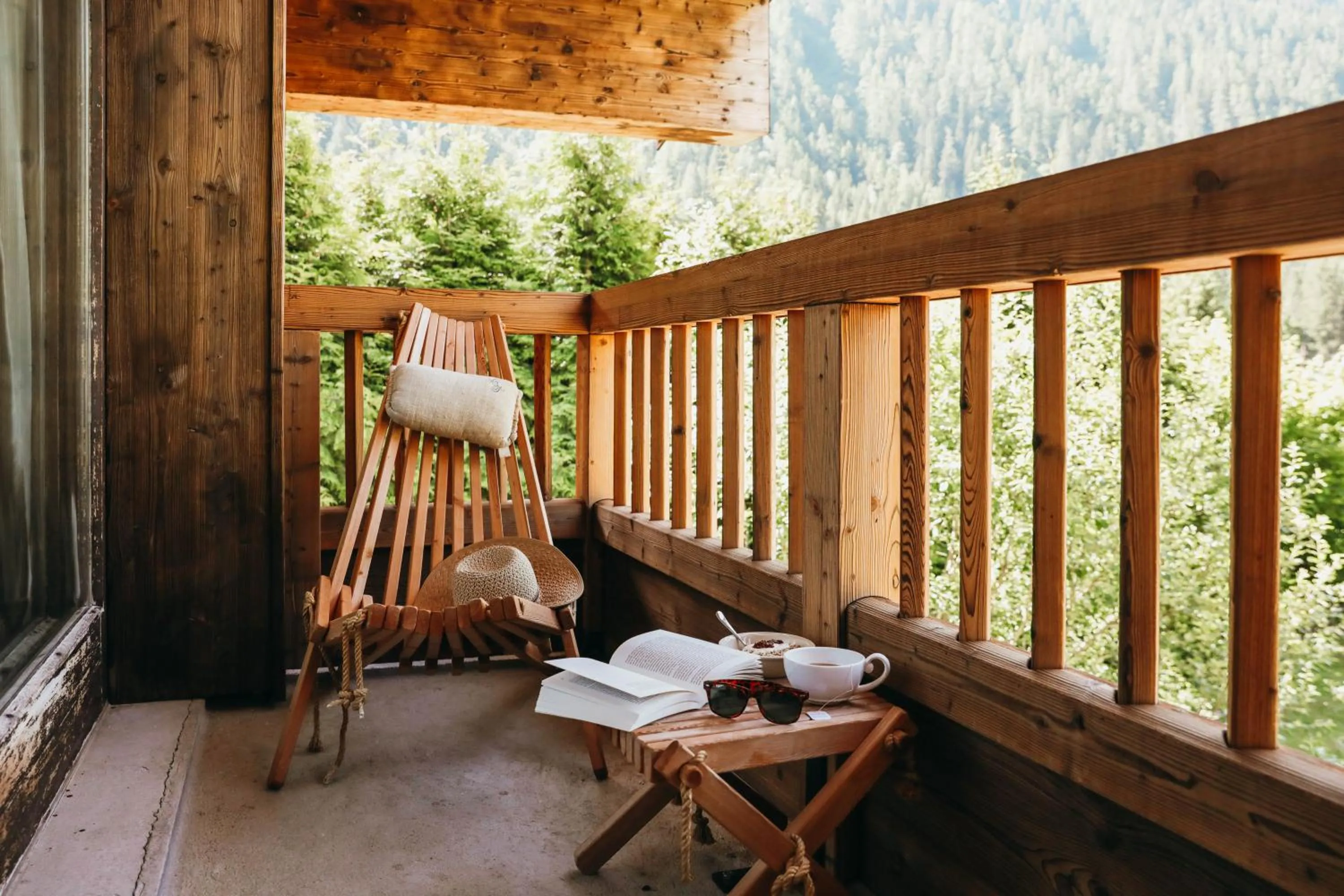 Balcony/Terrace in Les Grands Montets Hotel & Spa