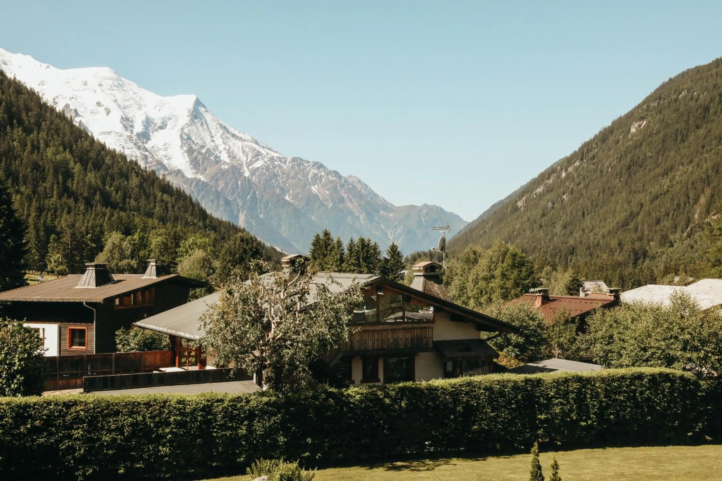 Garden view in Les Grands Montets Hotel & Spa
