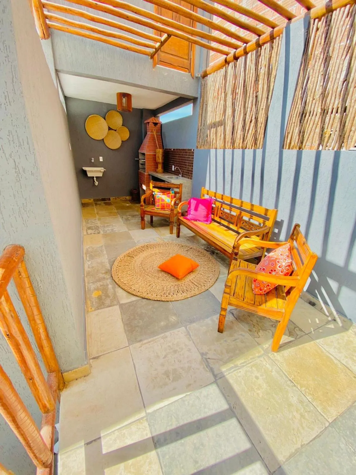 Balcony/Terrace in Pousada Roots - D3 Experience - Préa, CE