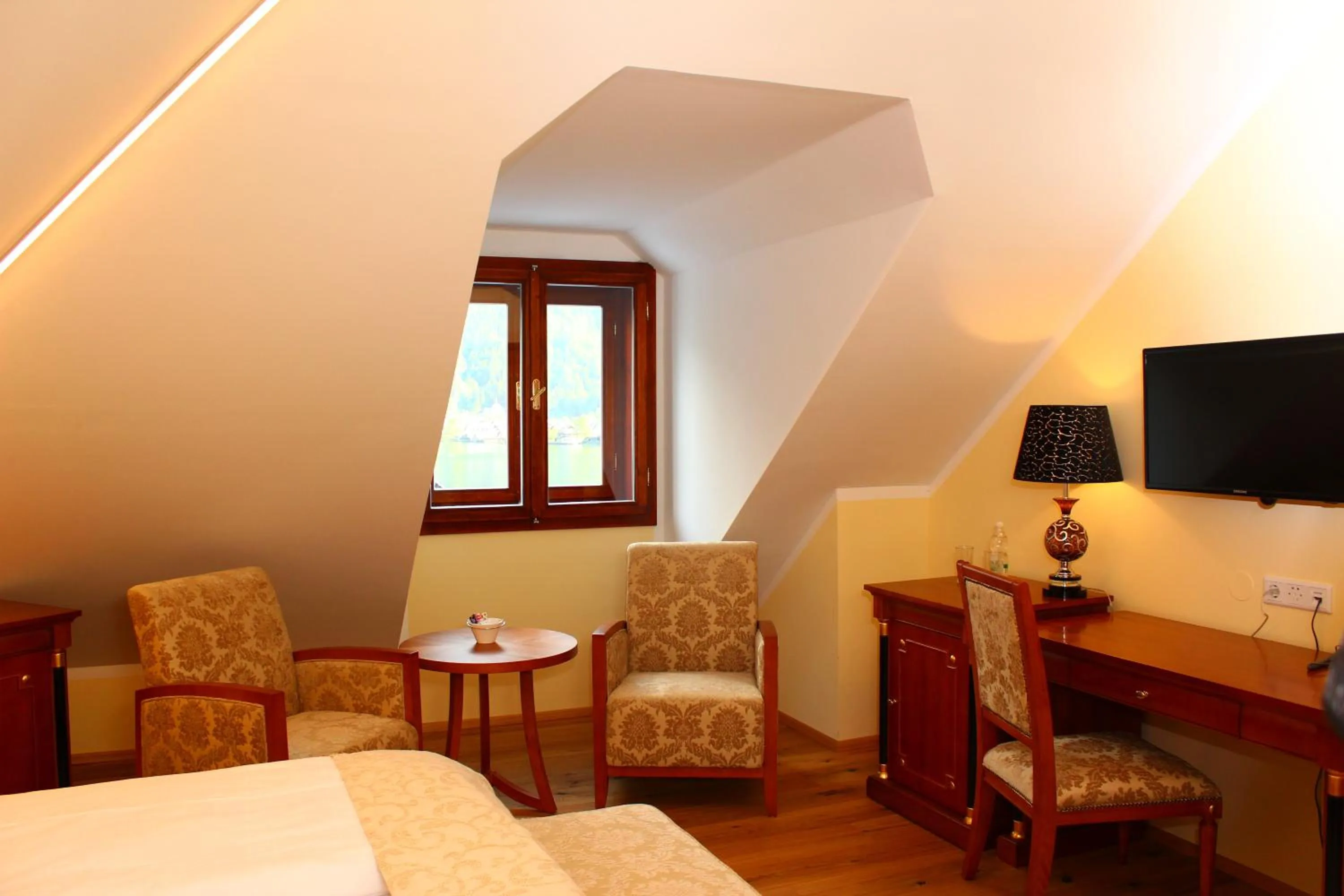 Bed in Seehotel Grüner Baum