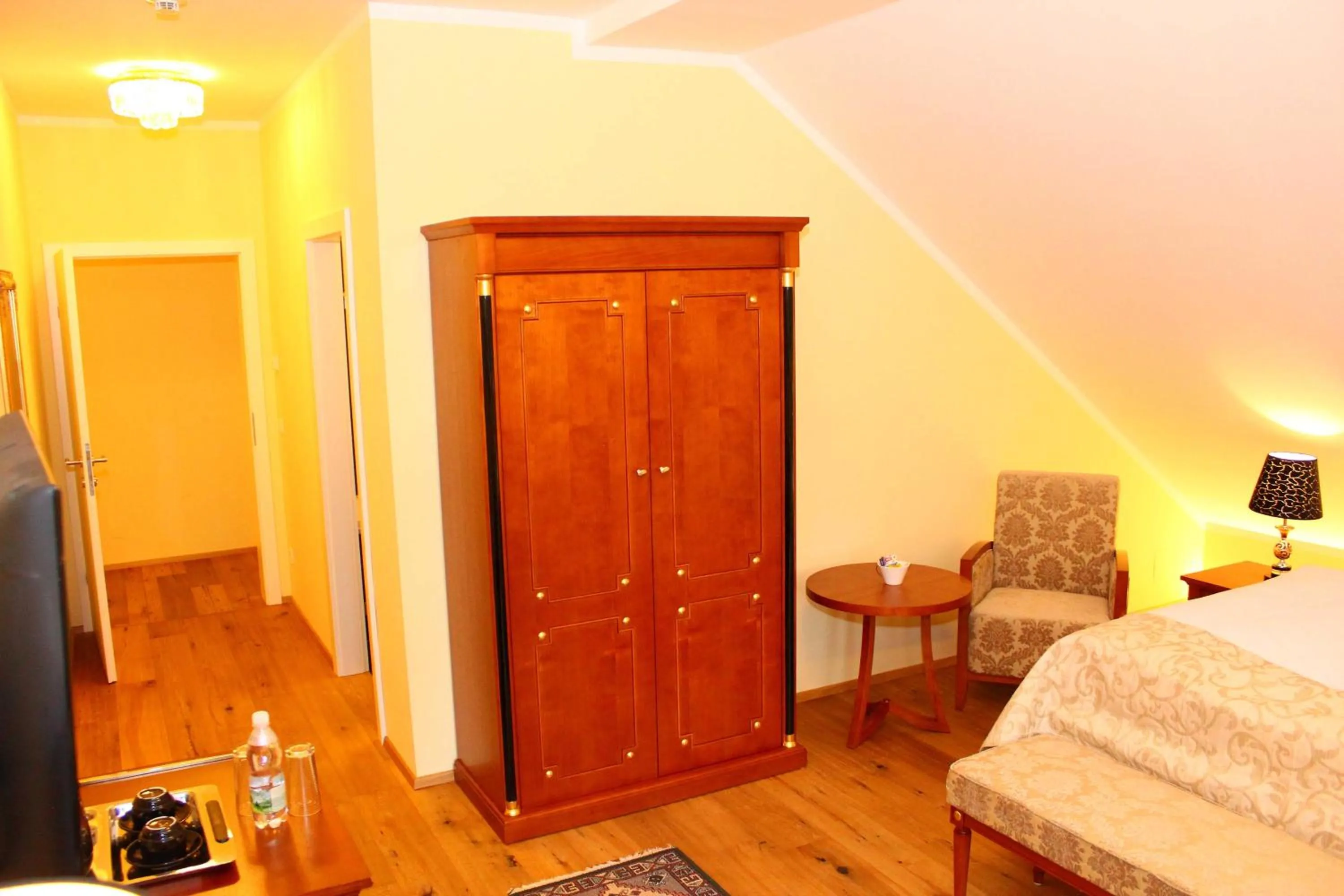 Bed in Seehotel Grüner Baum