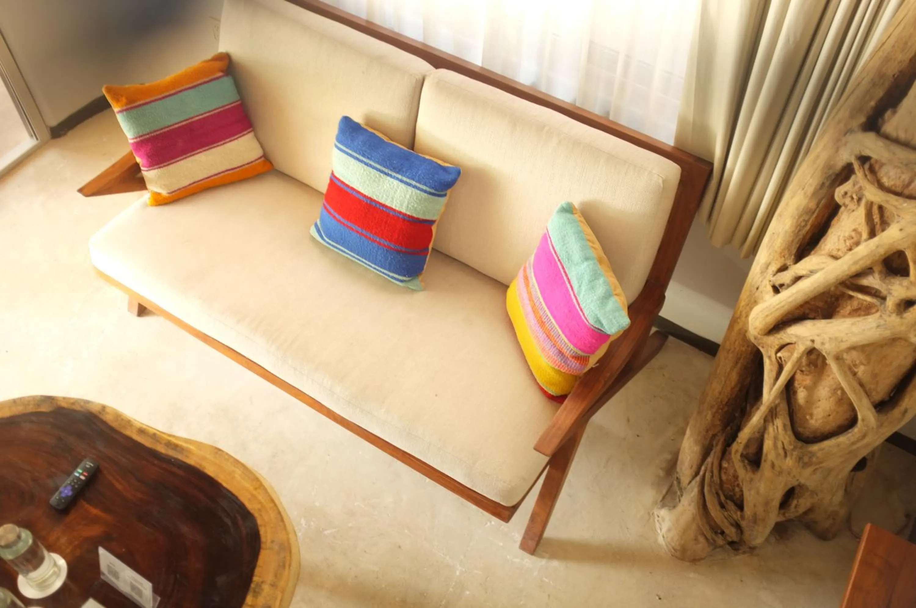 Living room in Hotel Circulo Bacalar