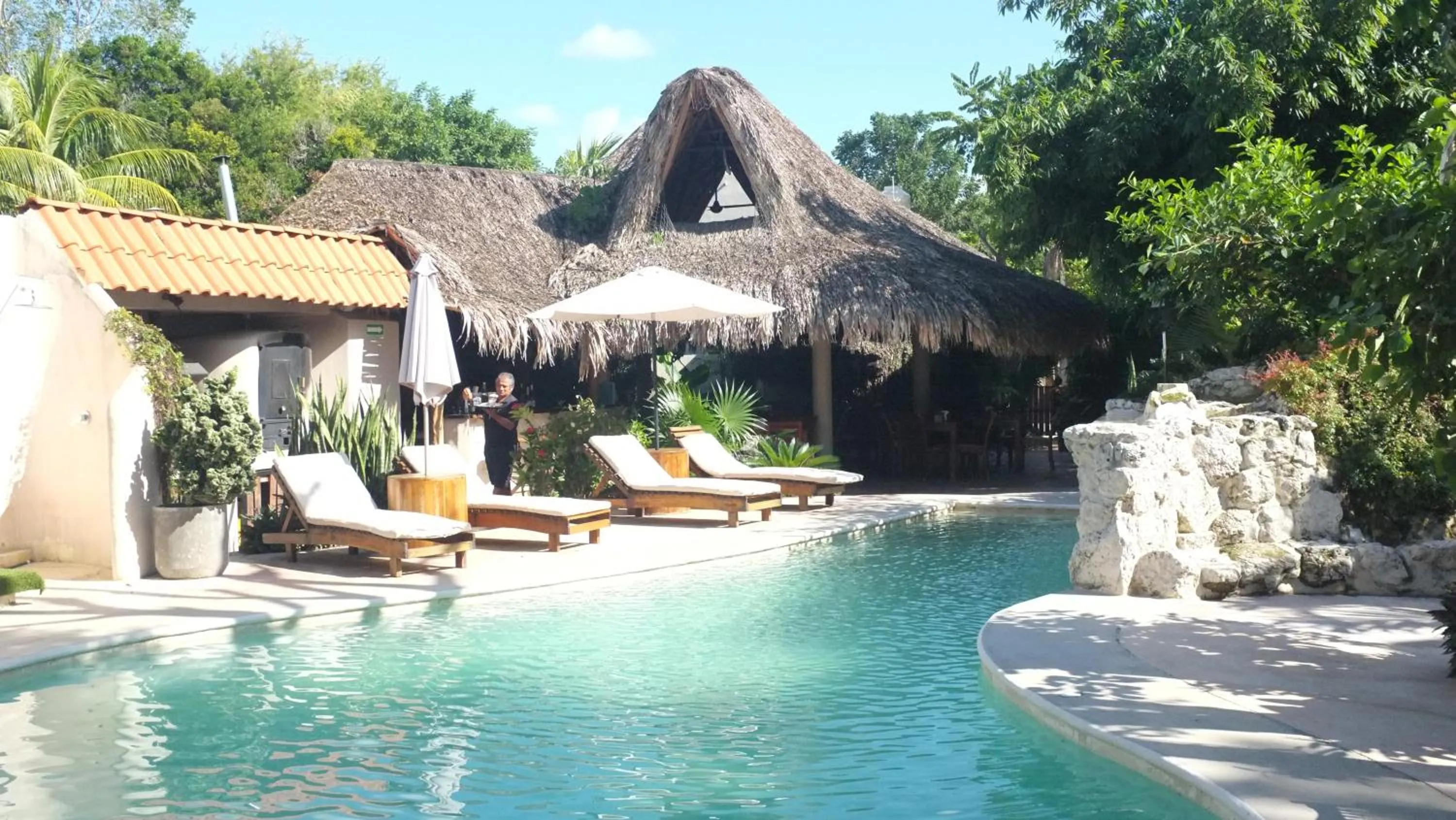 Living room in Hotel Circulo Bacalar