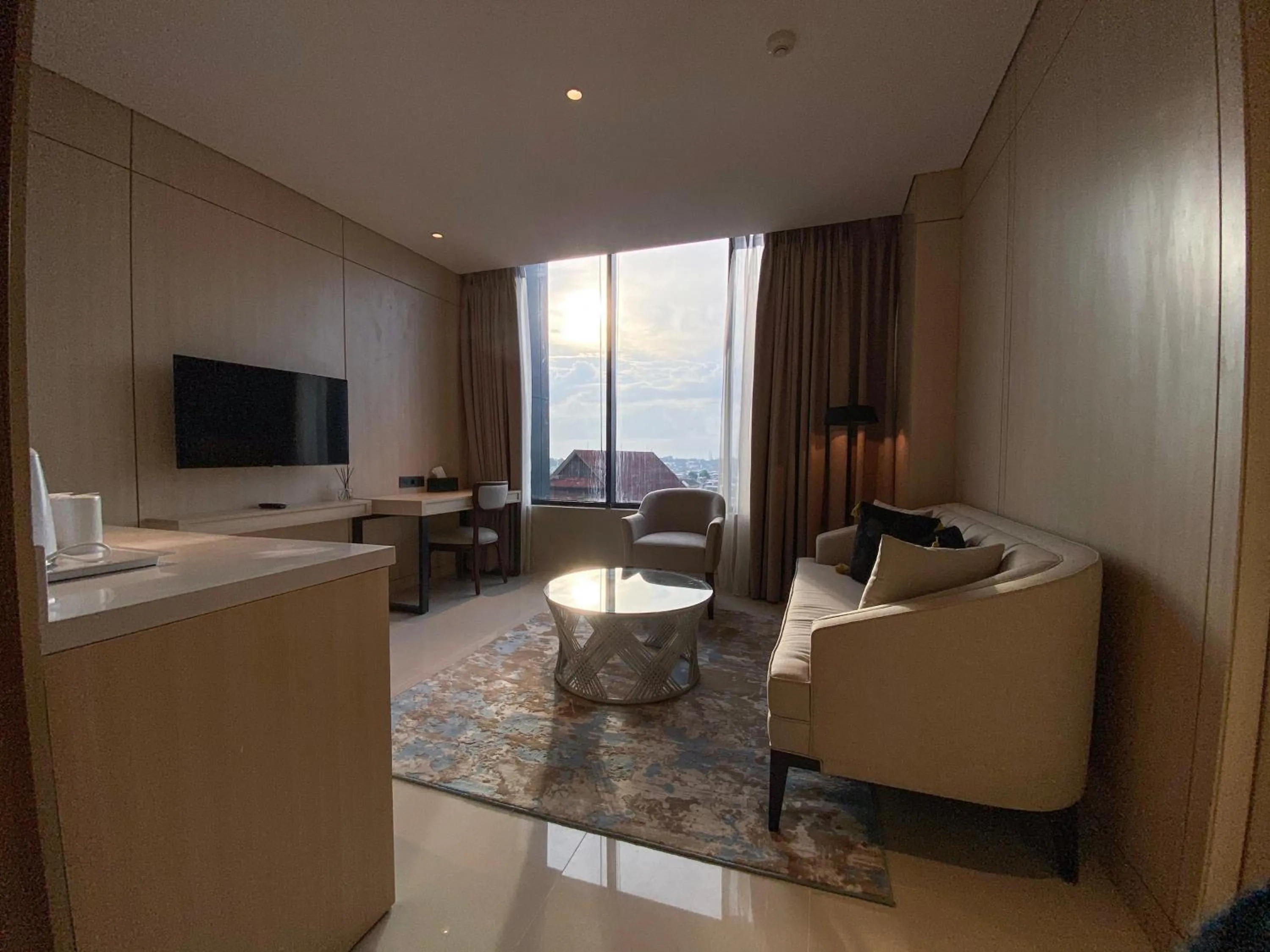 Communal lounge/ TV room in Prime Park Hotel & Convention Lombok