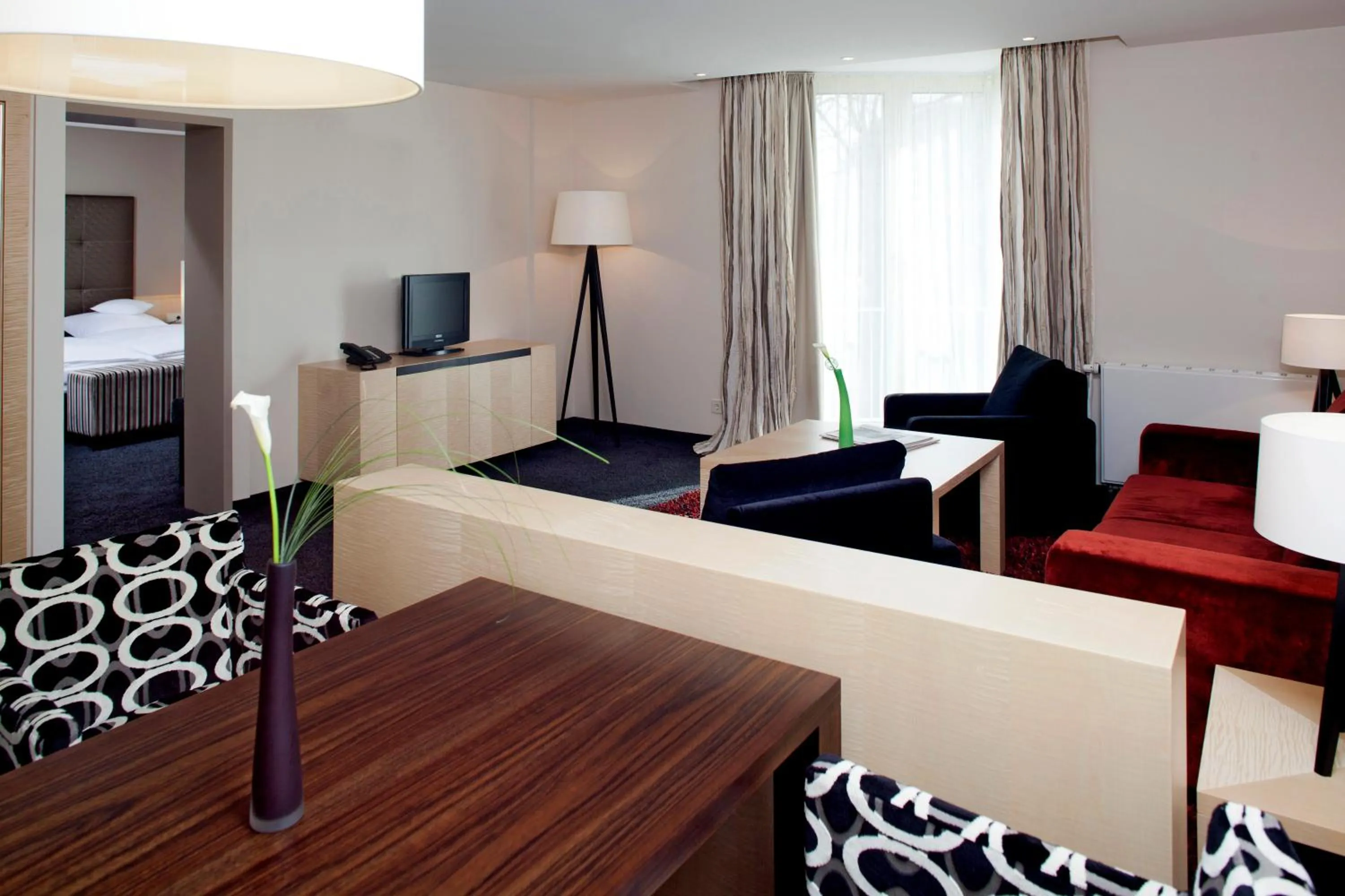 Seating area, Bed in Romantik Hotel Waldschlösschen