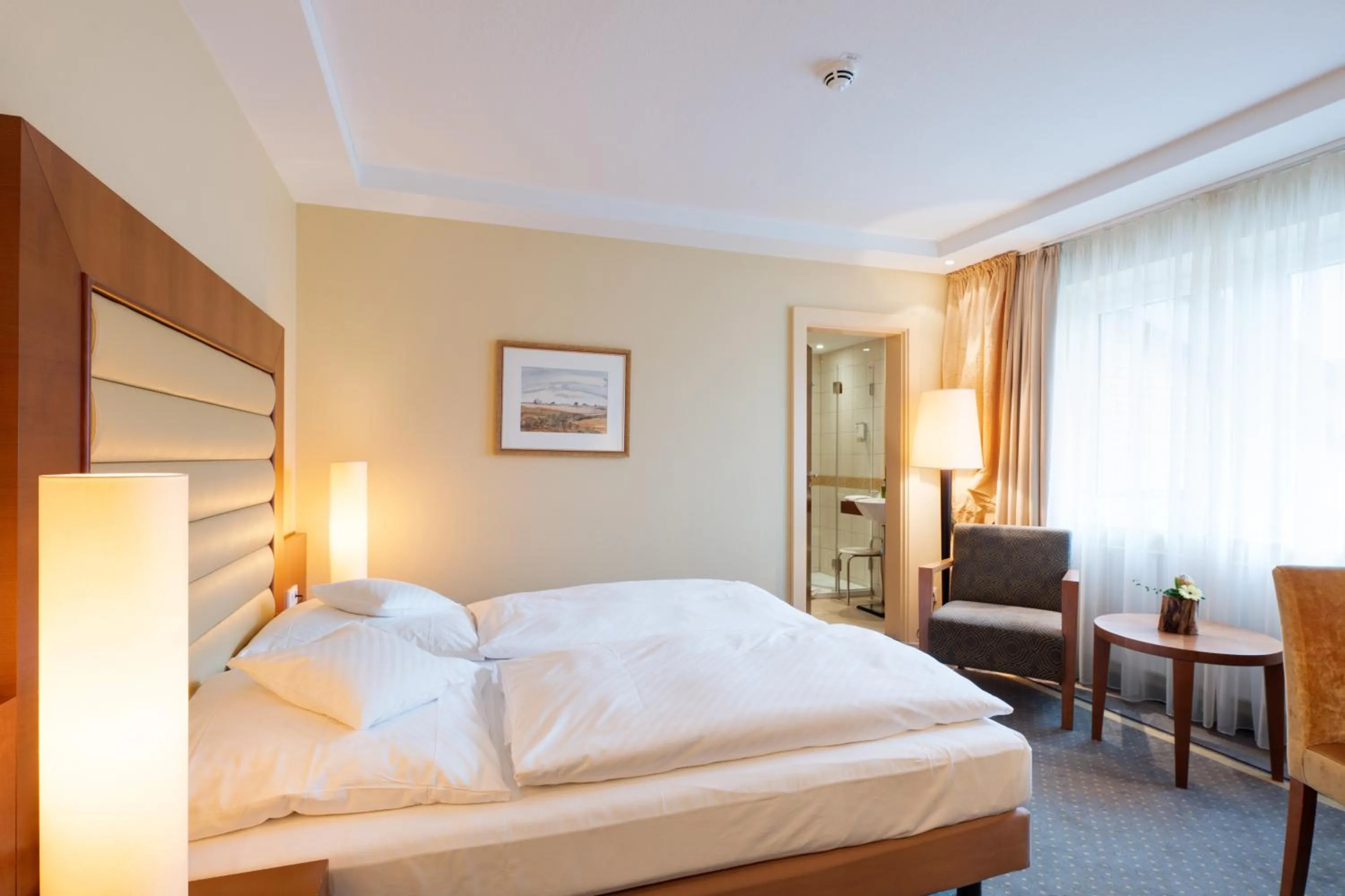 Bed in Romantik Hotel Waldschlösschen