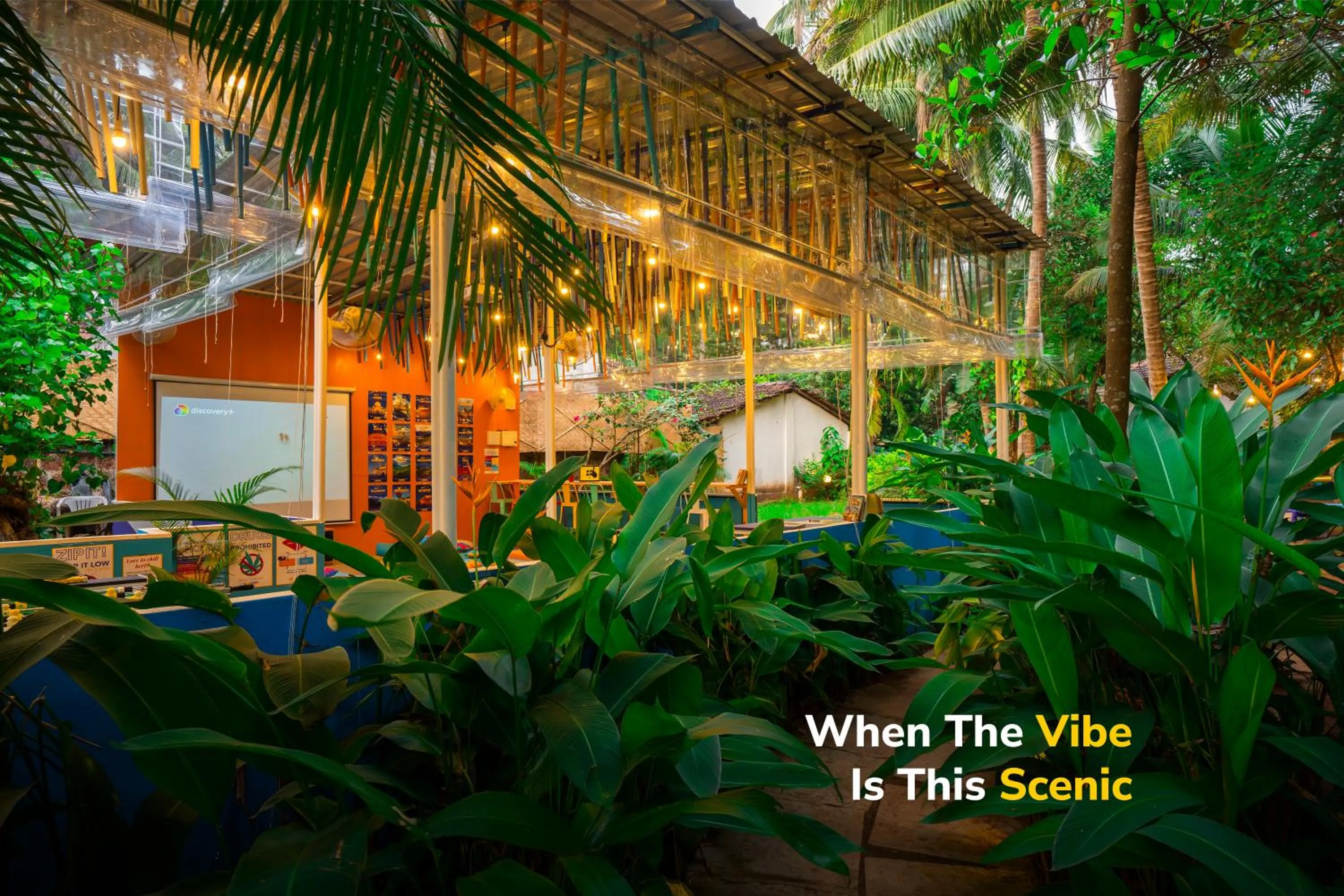 Inner courtyard view in goSTOPS Lite Goa, Calangute