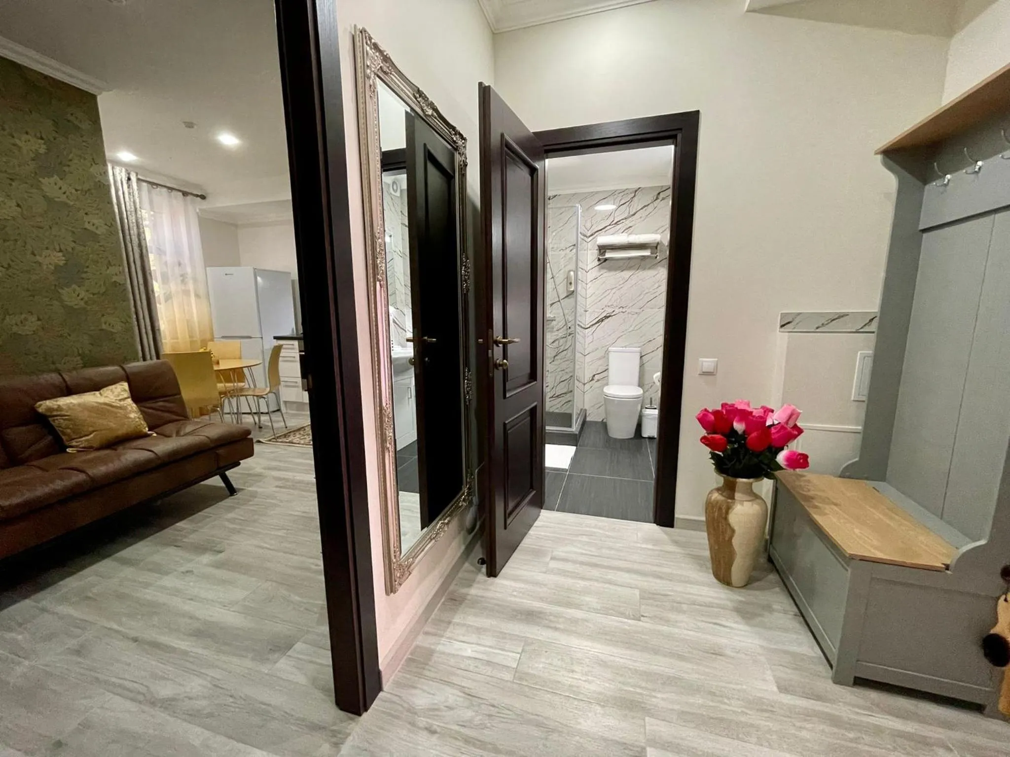 Living room in Premier City Apart Hotel Chisinau