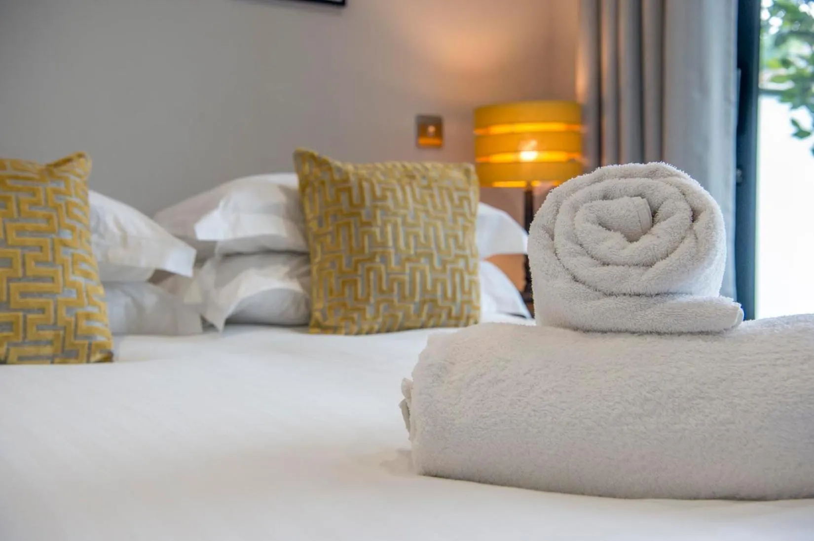 Bedroom, Bed in The Quadrant - The Botanical Suite