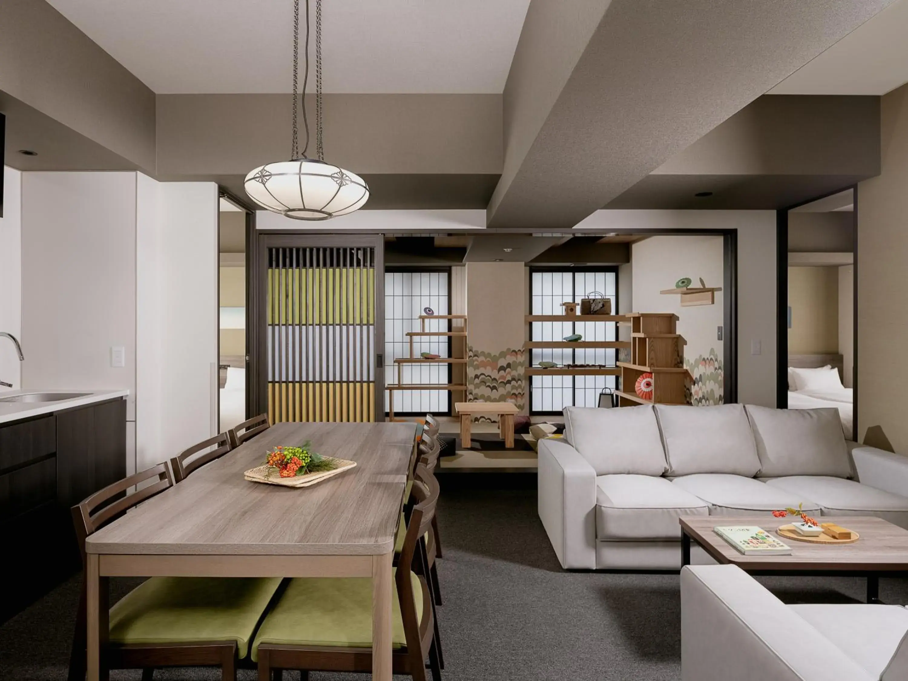 Two -Bedroom Japanese Suite for 6 in MIMARU SUITES Kyoto Central Two -Bedroom Japanese Suite for 6 in MIMARU SUITES Kyoto Central