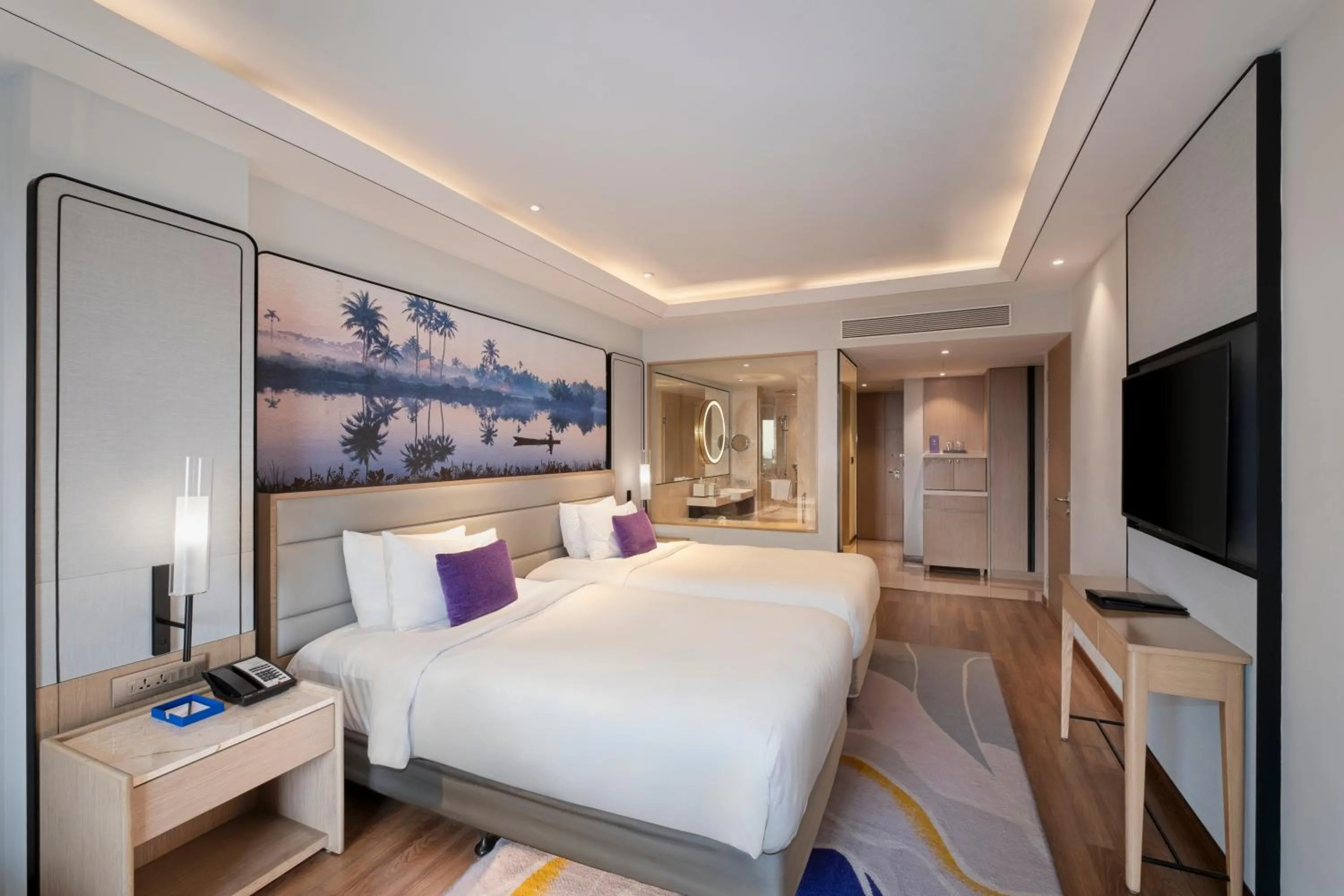 Bed in Vivanta Goa, Miramar