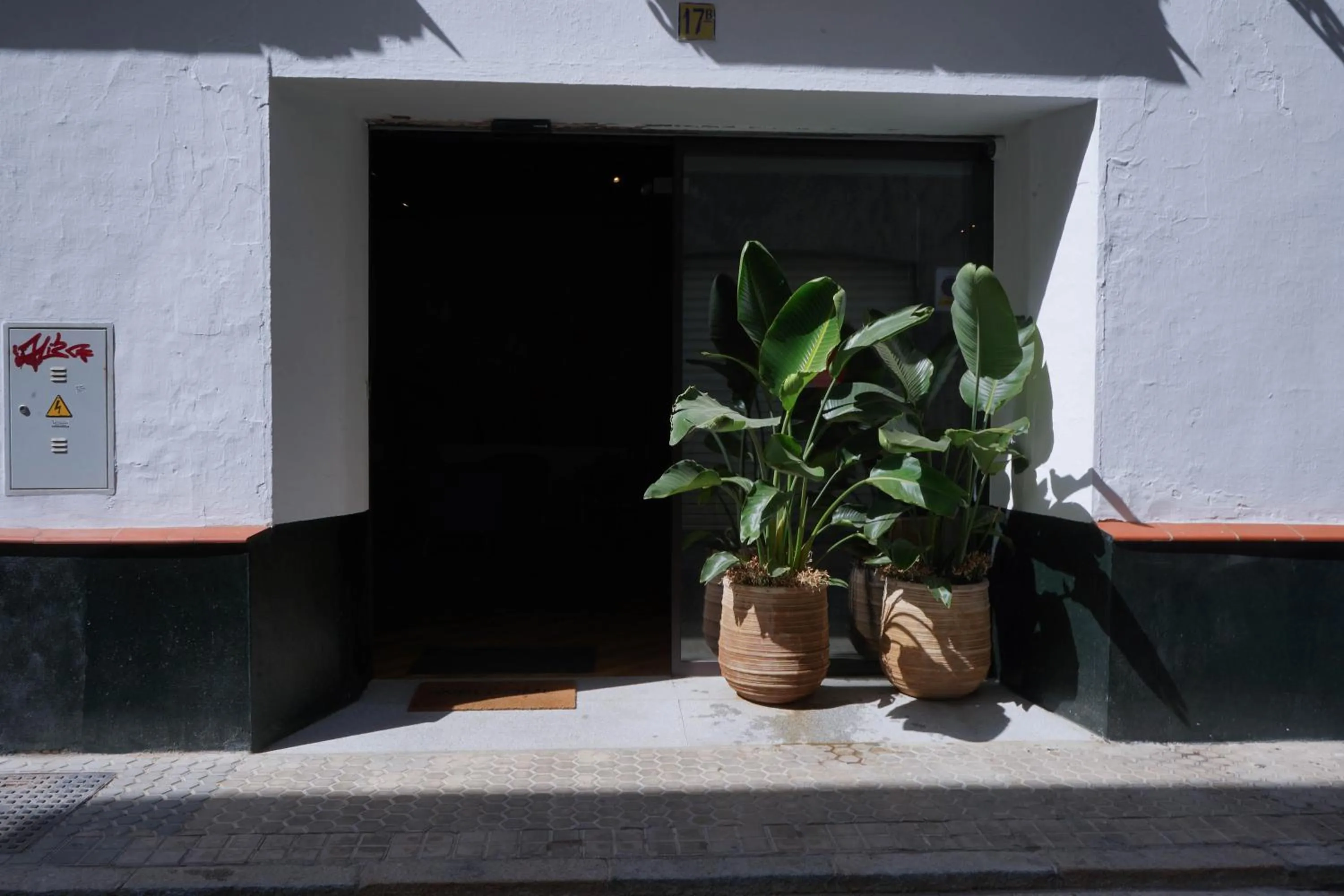 Quiet street view in Sweet Sevilla Hostel