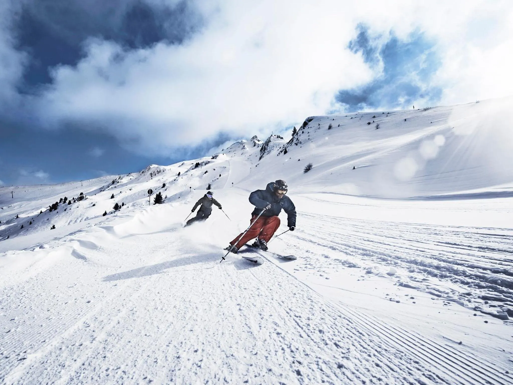 Skiing in Hotel Venetblick