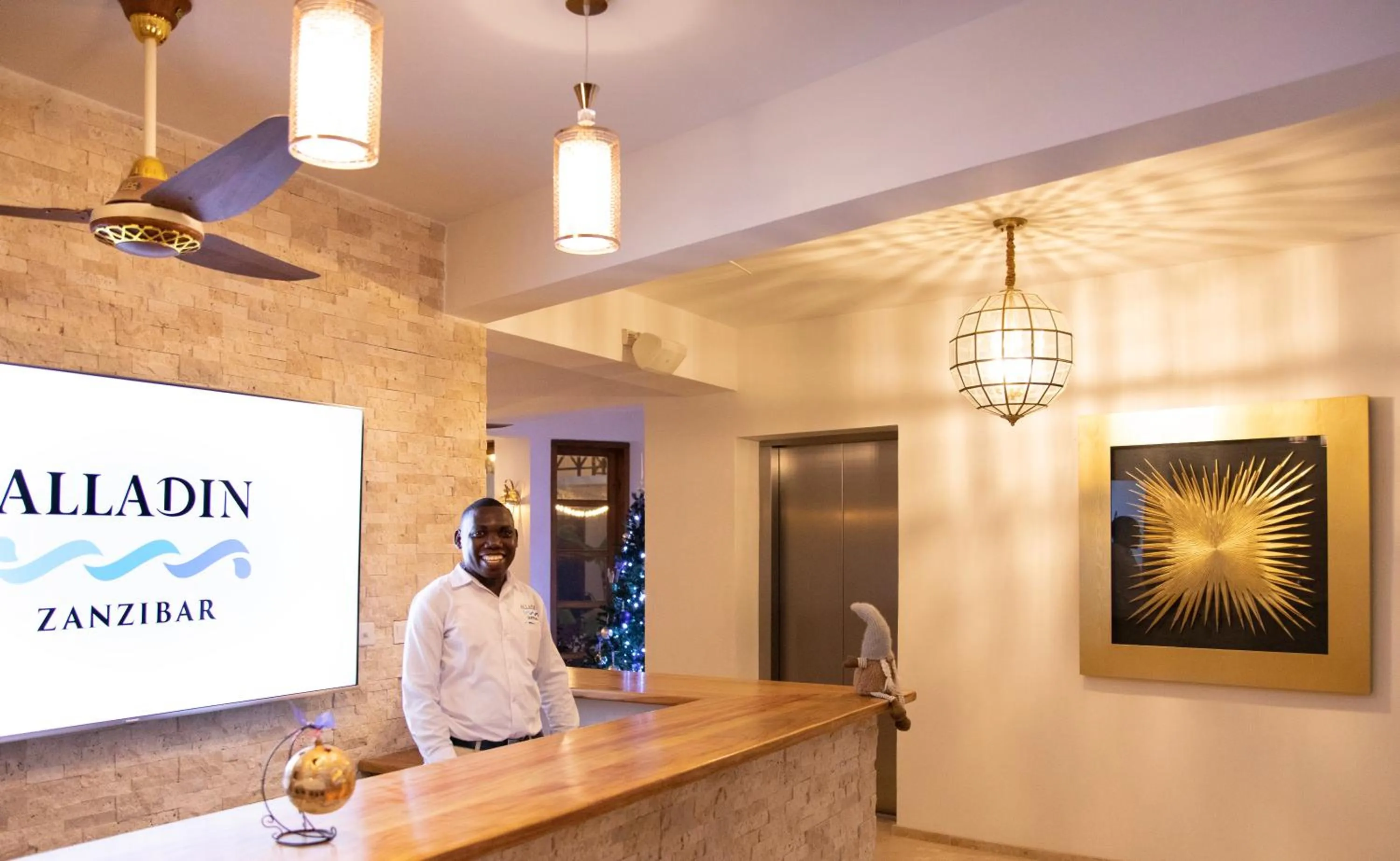 Lobby or reception in Alladin Boutique Beach Hotel and SPA Zanzibar
