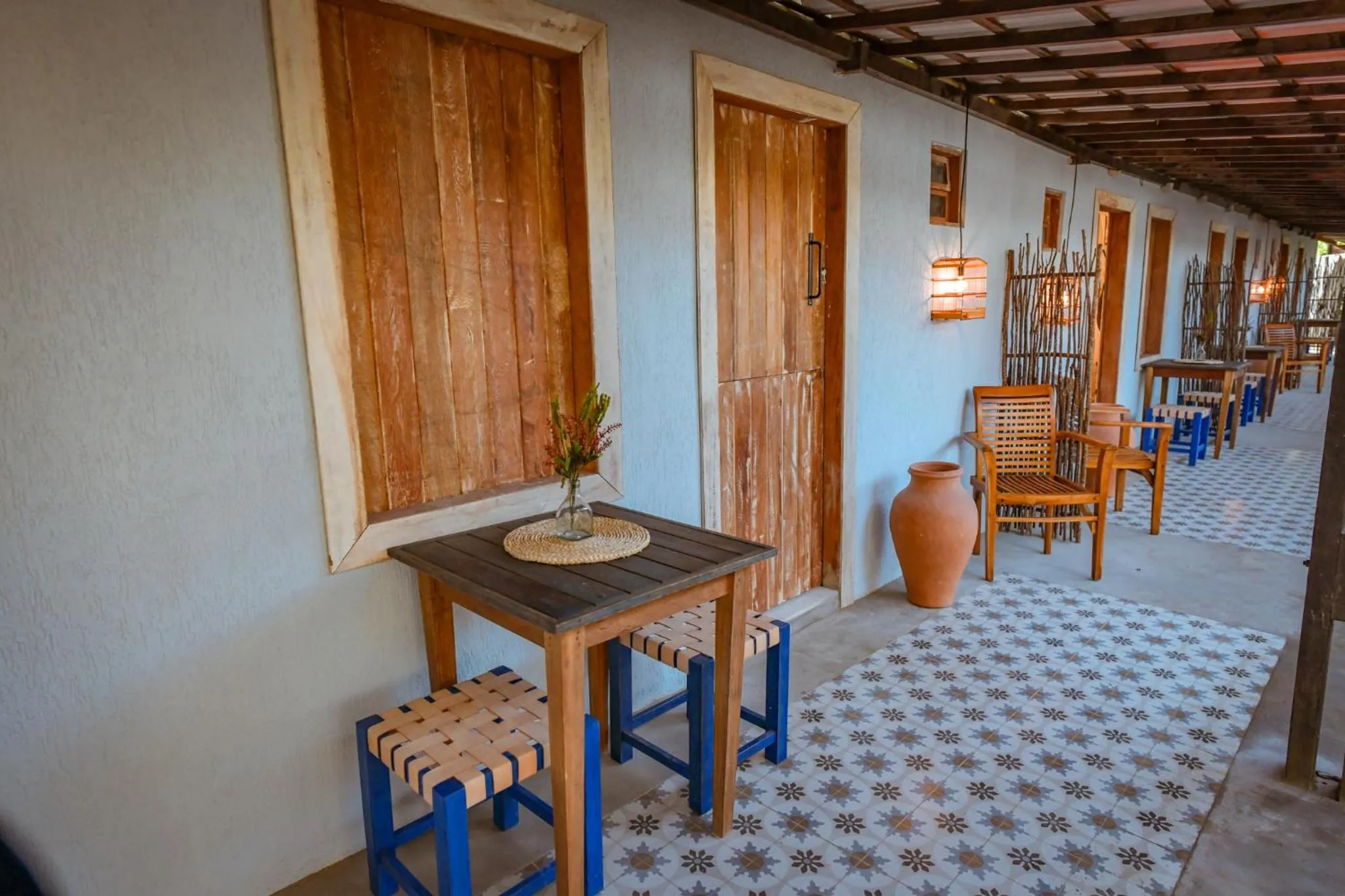 Patio in EcoCharme Pousada Netuno