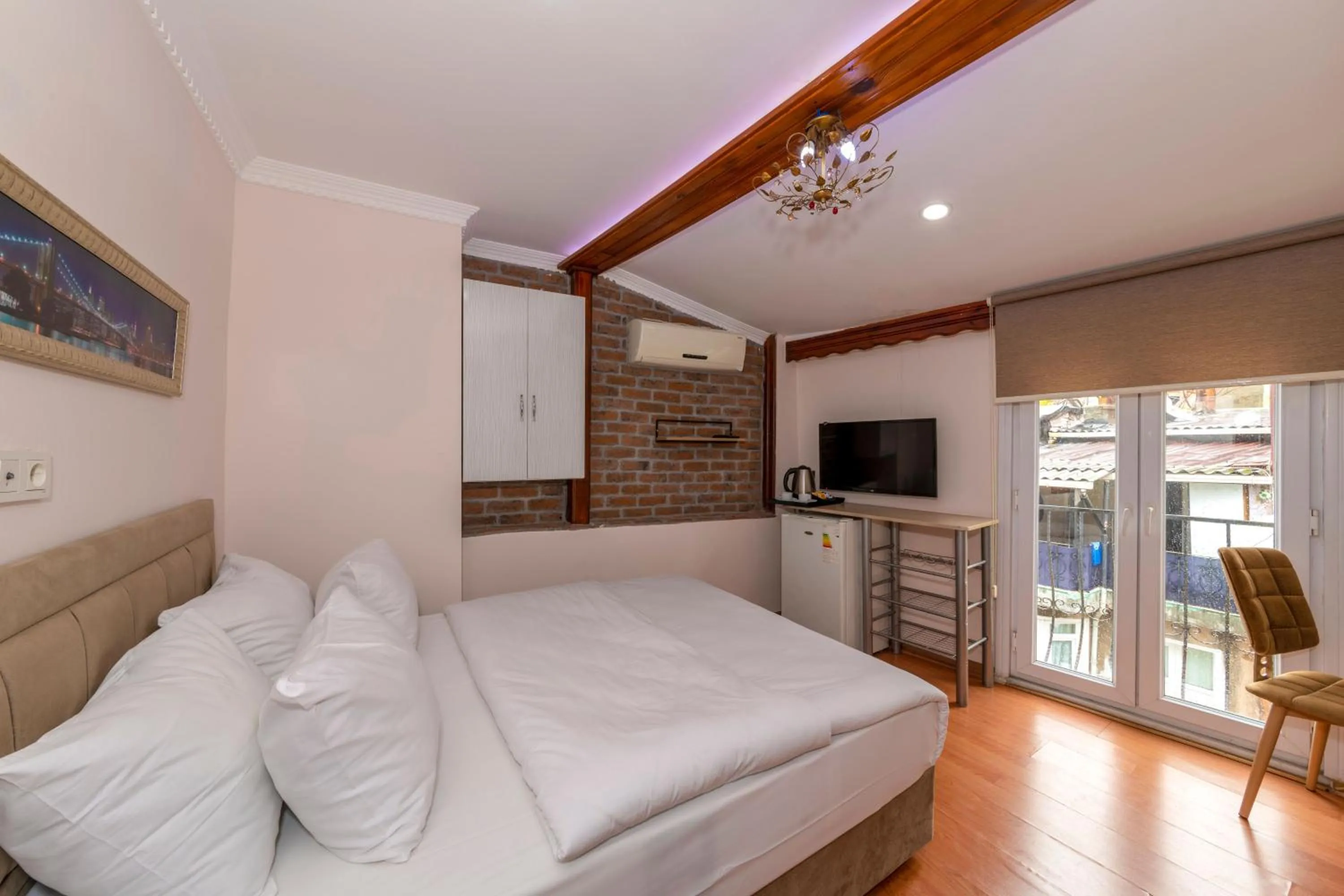 Bed in Taksim City Suites