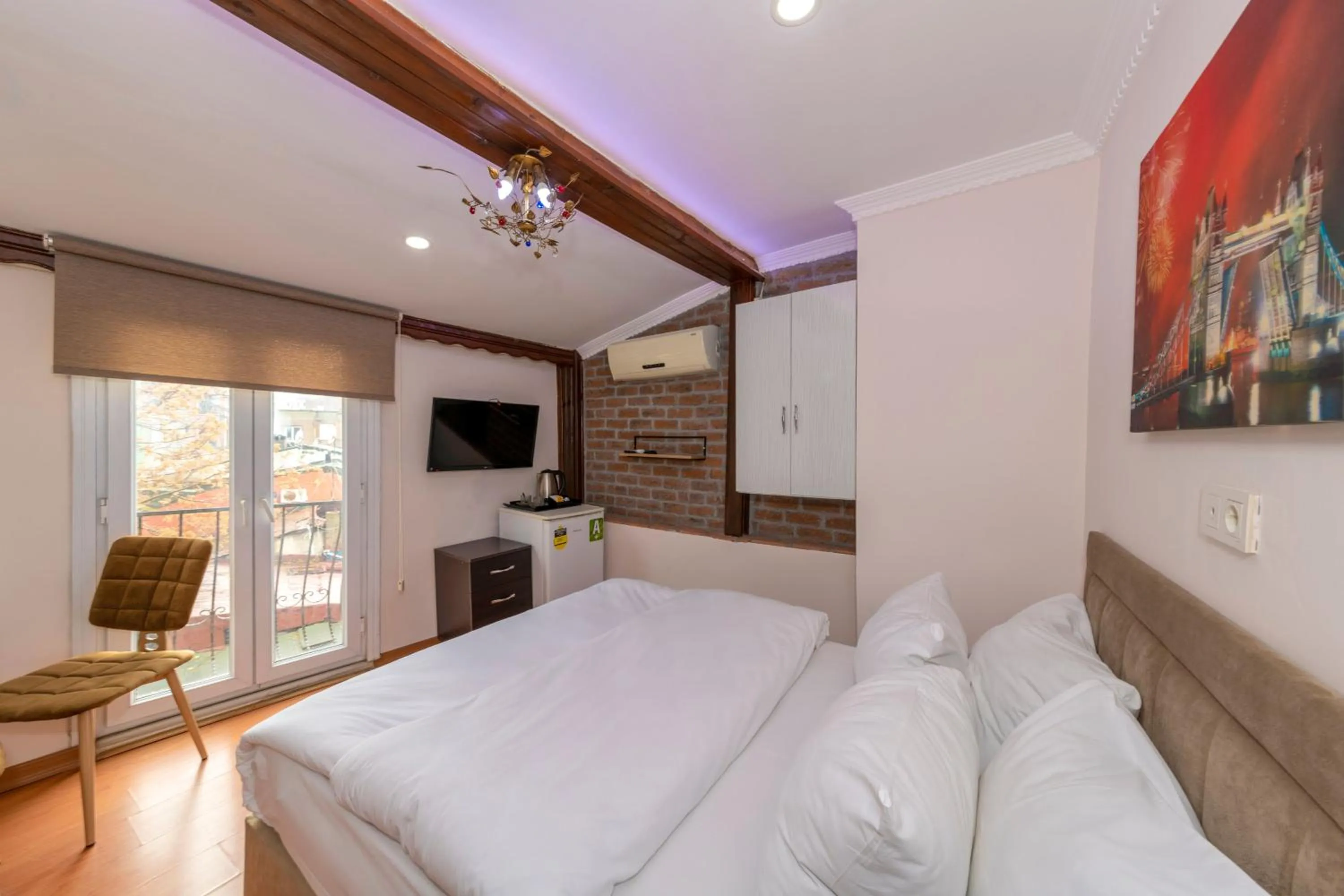 Bed in Taksim City Suites