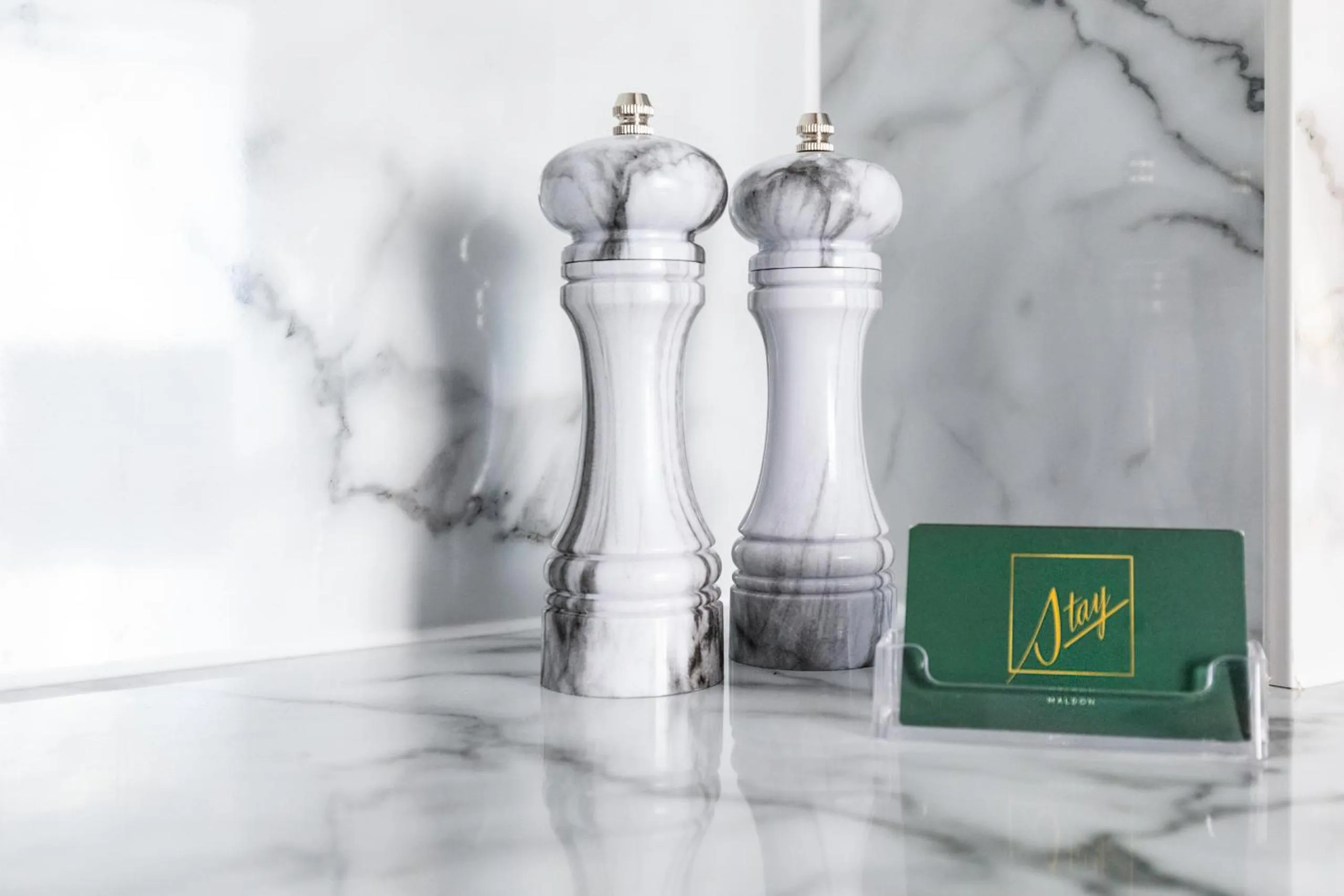 Kitchen or kitchenette in Staycations Maldon