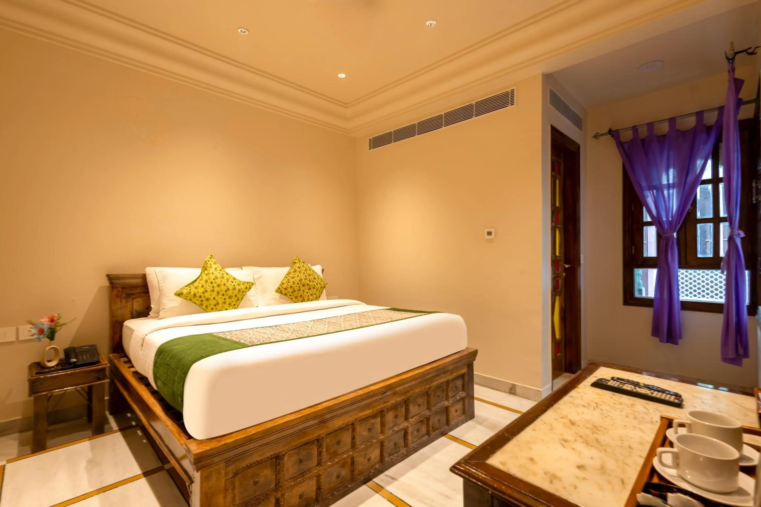 Bedroom, Bed in Jyoti Mahal - A Royal Heritage Hotel - Close to Connaught Place