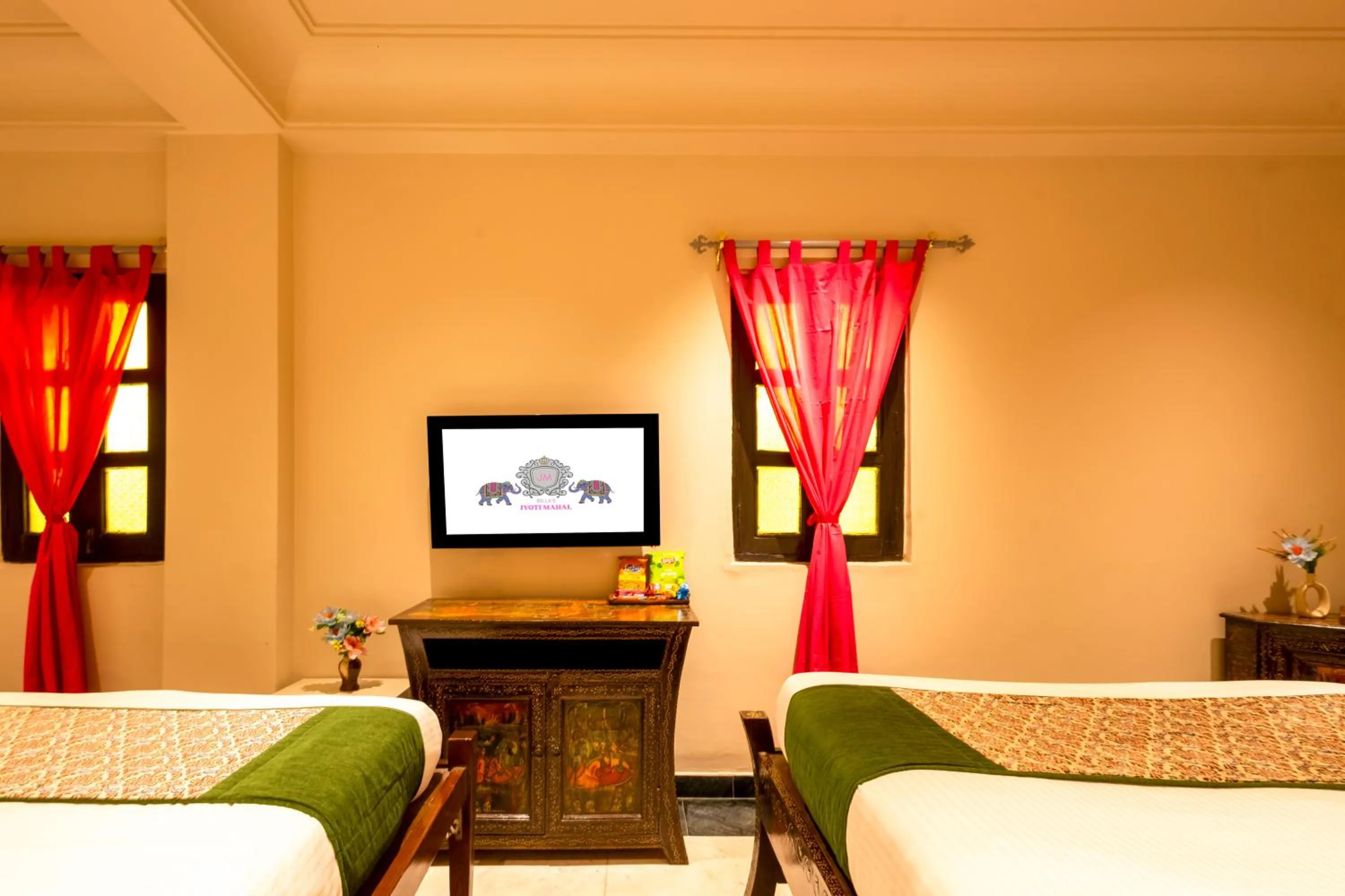 Bedroom, Bed in Jyoti Mahal - A Royal Heritage Hotel - Close to Connaught Place