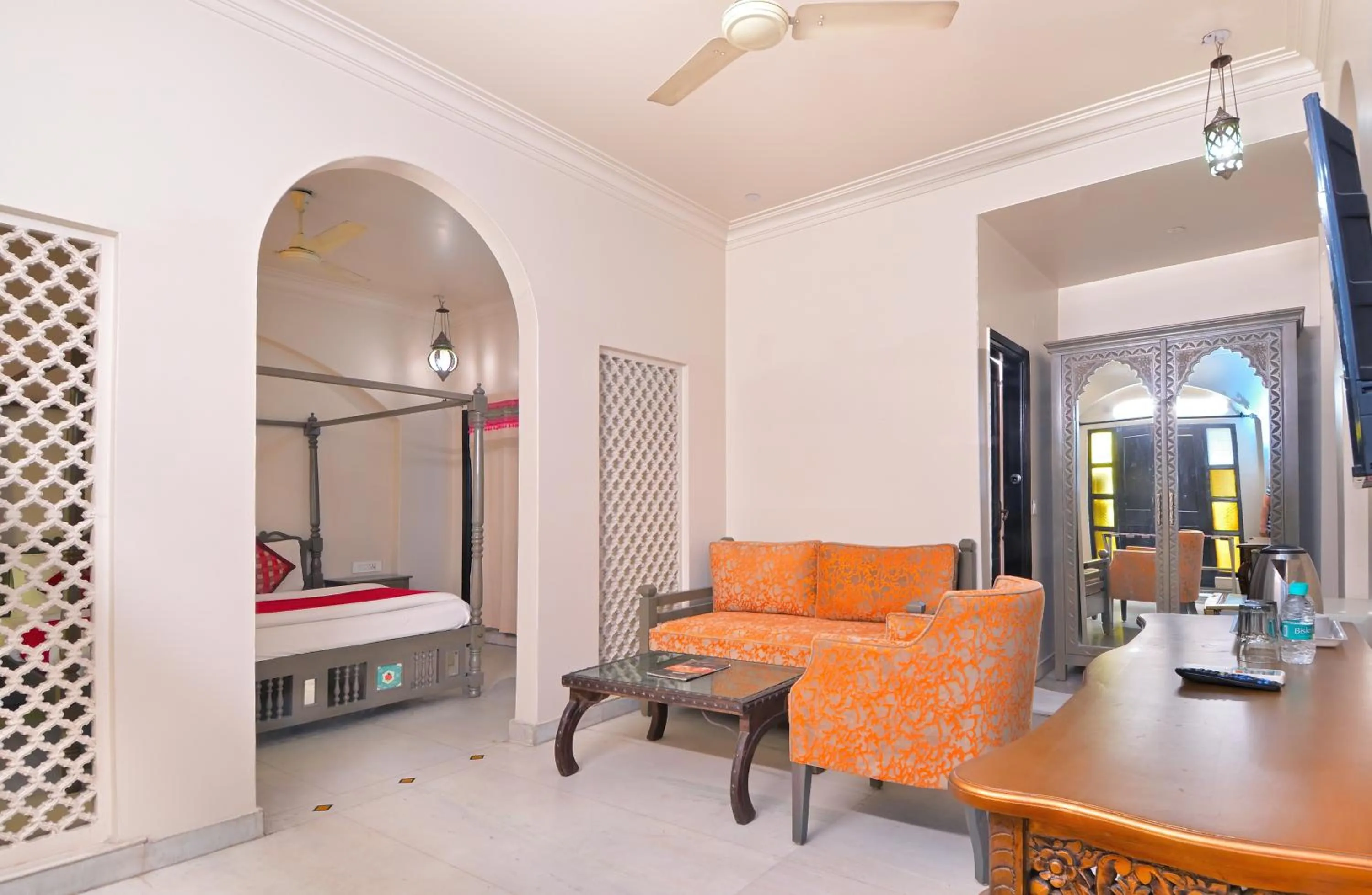 Bed in Jyoti Mahal - A Royal Heritage Hotel - Close to Connaught Place