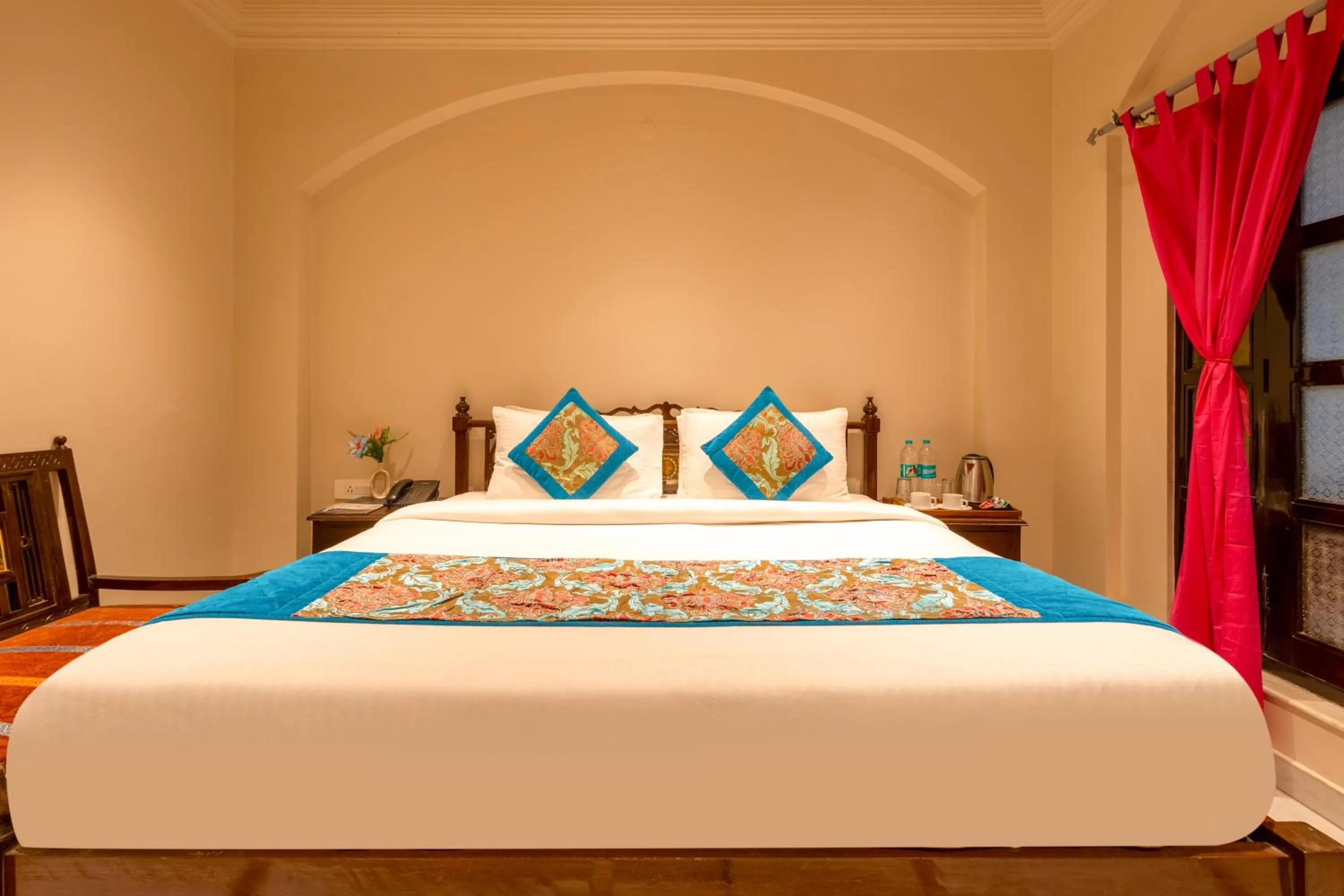 Bedroom, Bed in Jyoti Mahal - A Royal Heritage Hotel - Close to Connaught Place