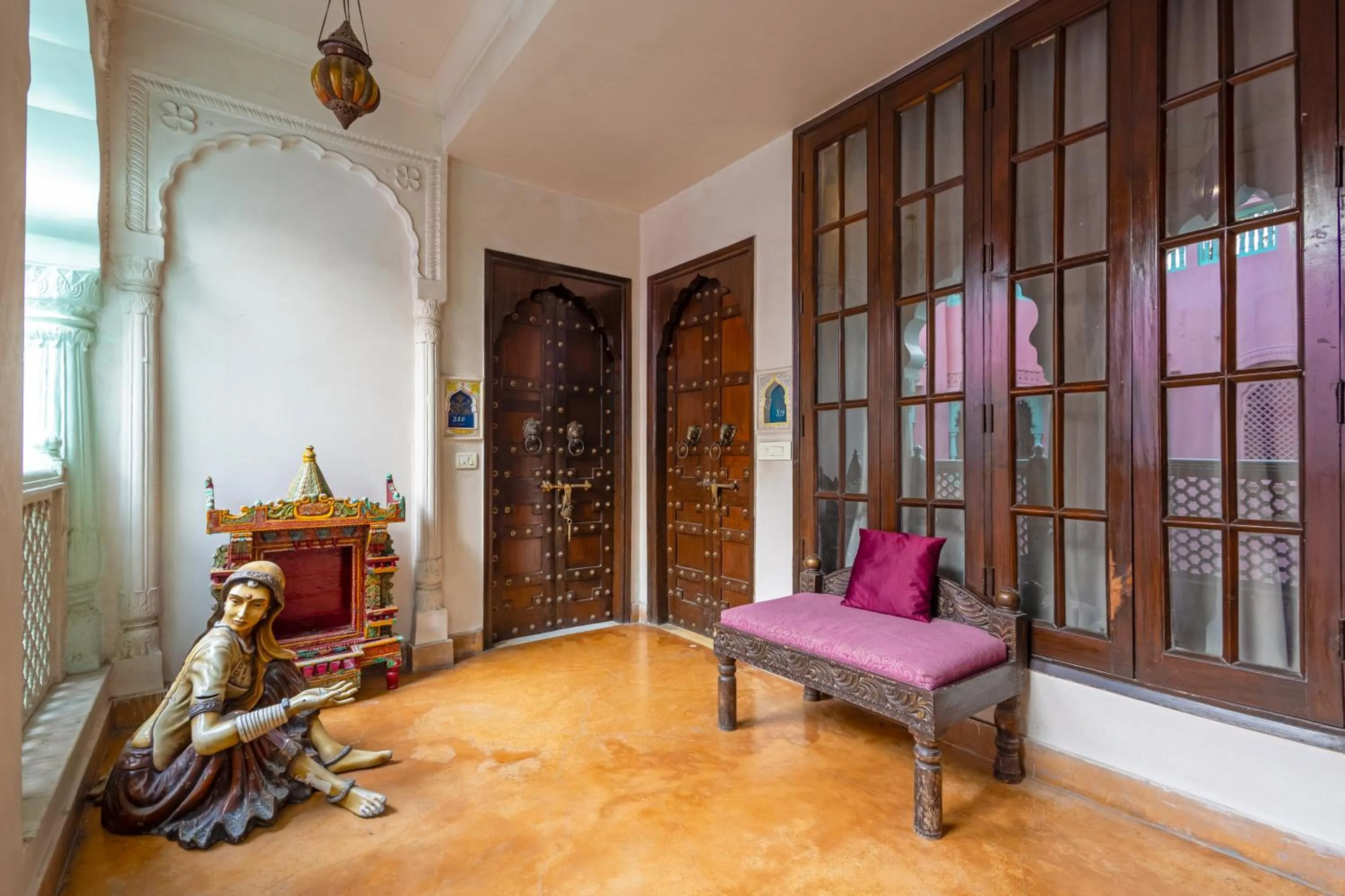Seating area in Jyoti Mahal - A Royal Heritage Hotel - Close to Connaught Place