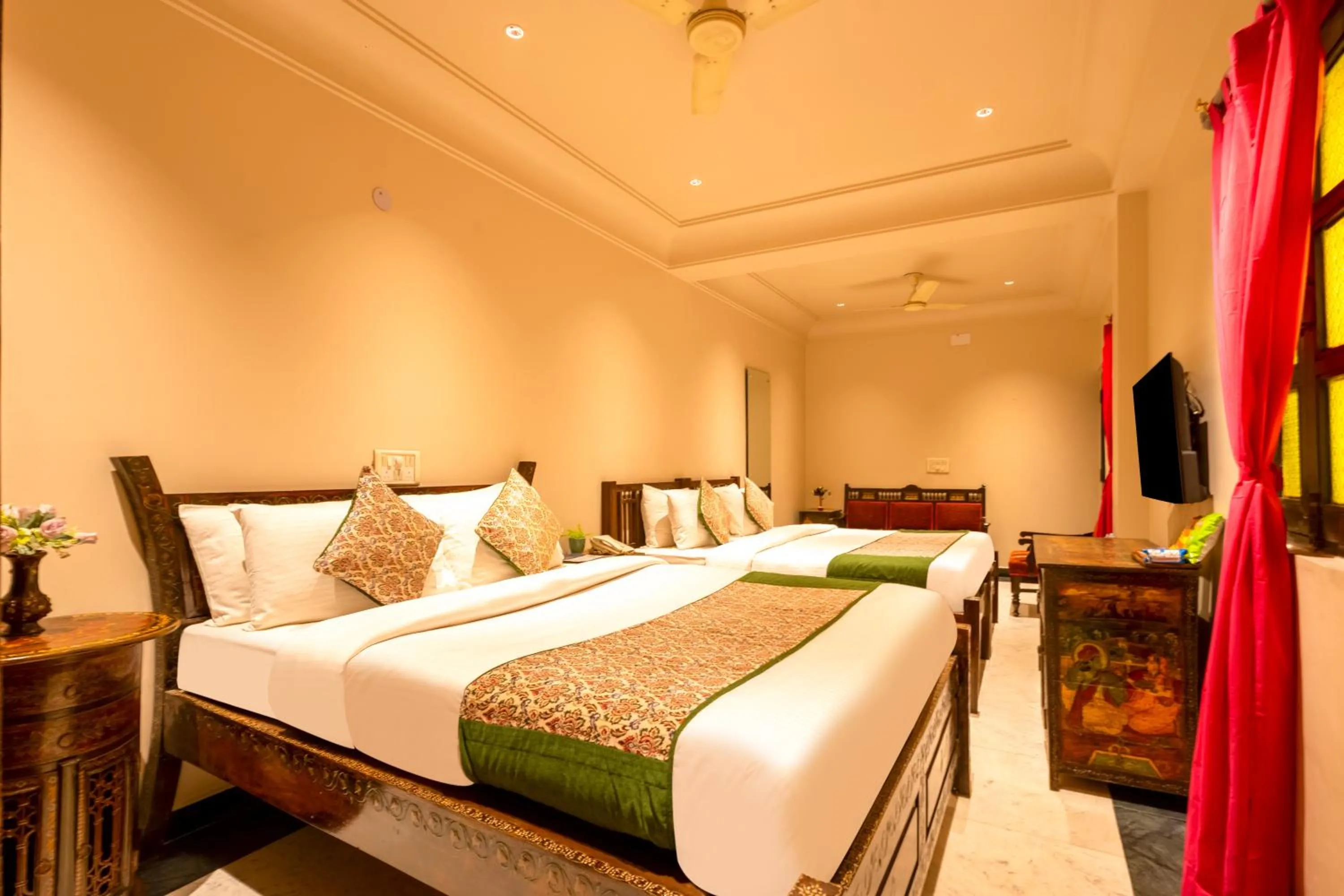 Bedroom, Bed in Jyoti Mahal - A Royal Heritage Hotel - Close to Connaught Place