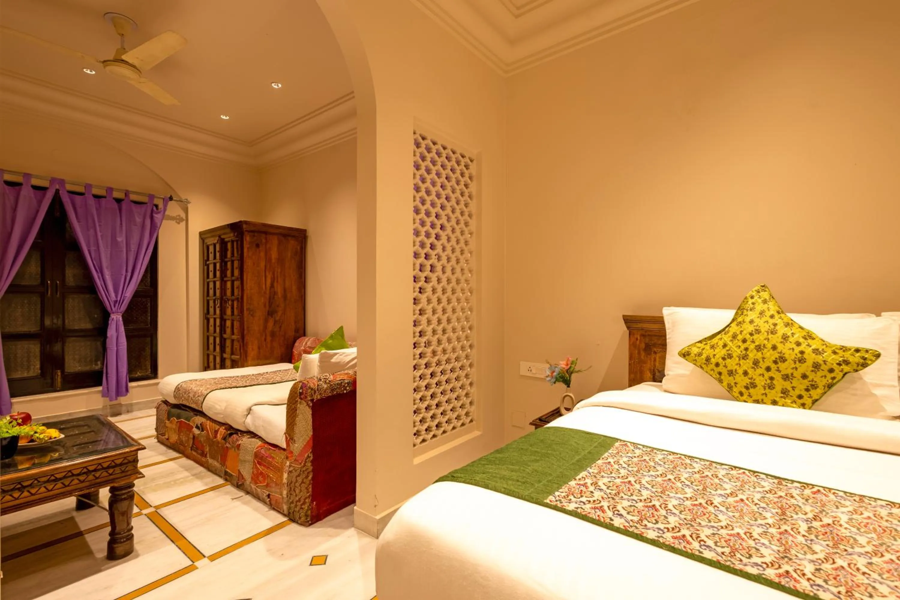 Bedroom, Bed in Jyoti Mahal - A Royal Heritage Hotel - Close to Connaught Place