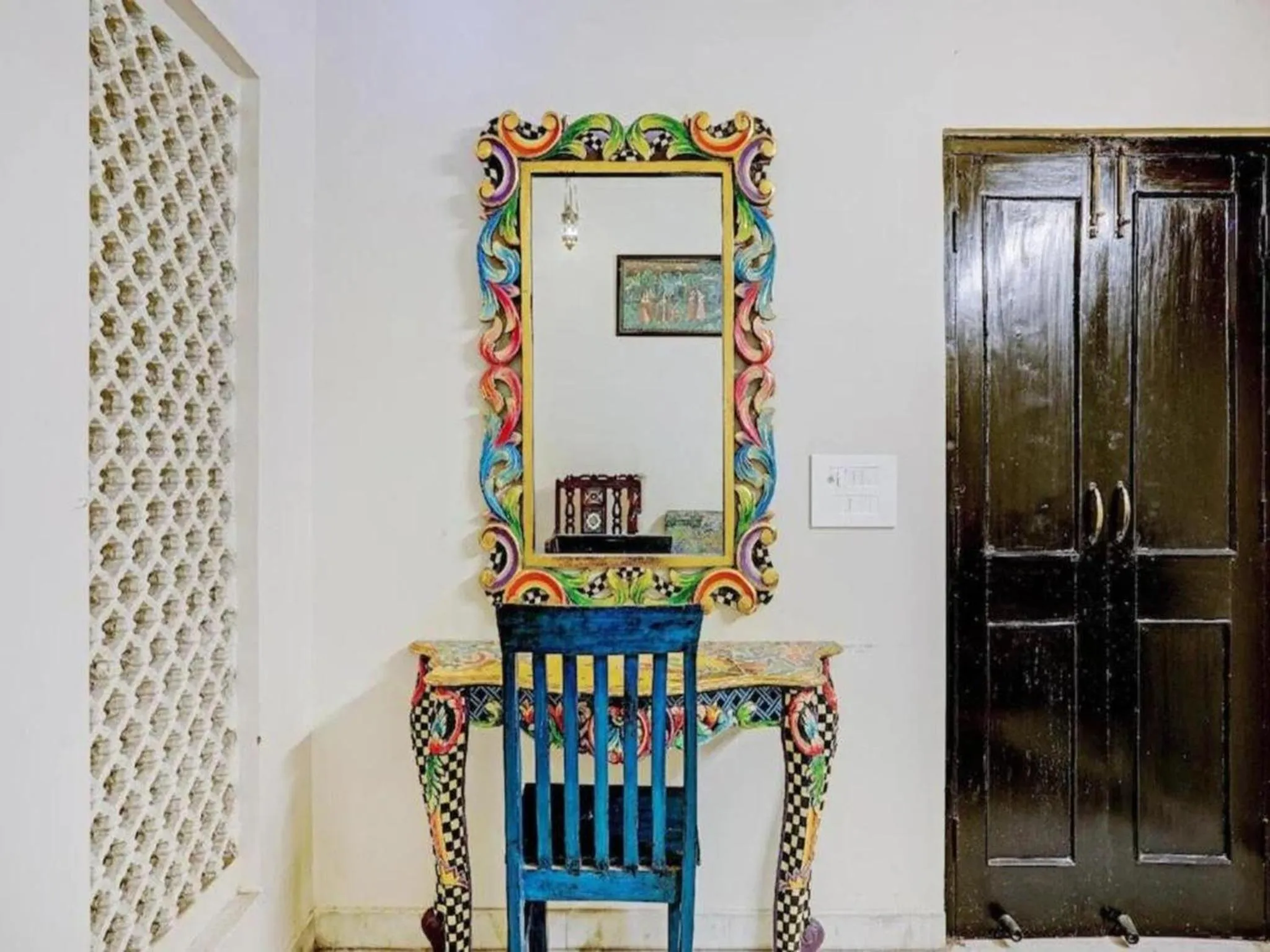 Bedroom in Jyoti Mahal - A Royal Heritage Hotel - Close to Connaught Place