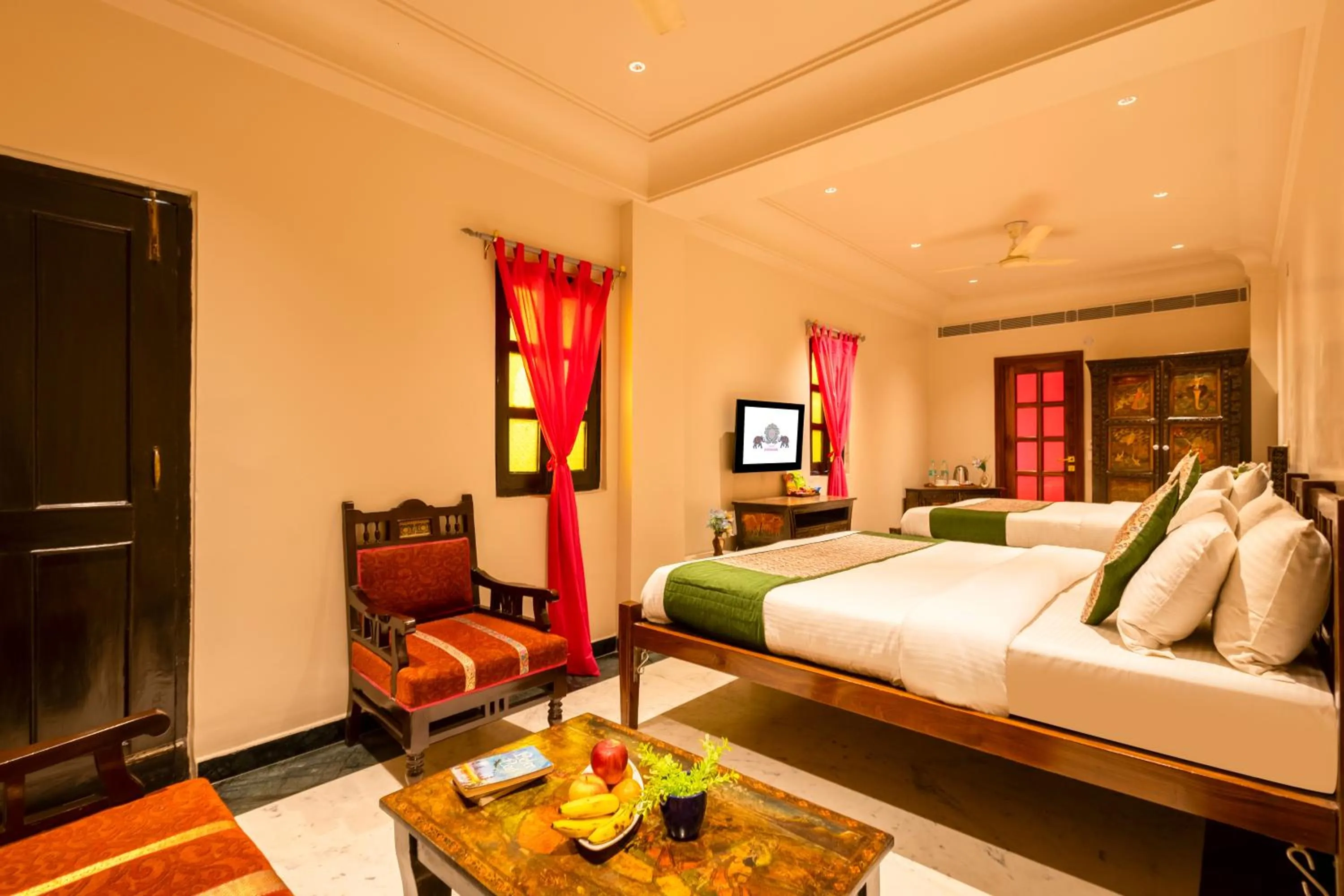 Bedroom, Bed in Jyoti Mahal - A Royal Heritage Hotel - Close to Connaught Place