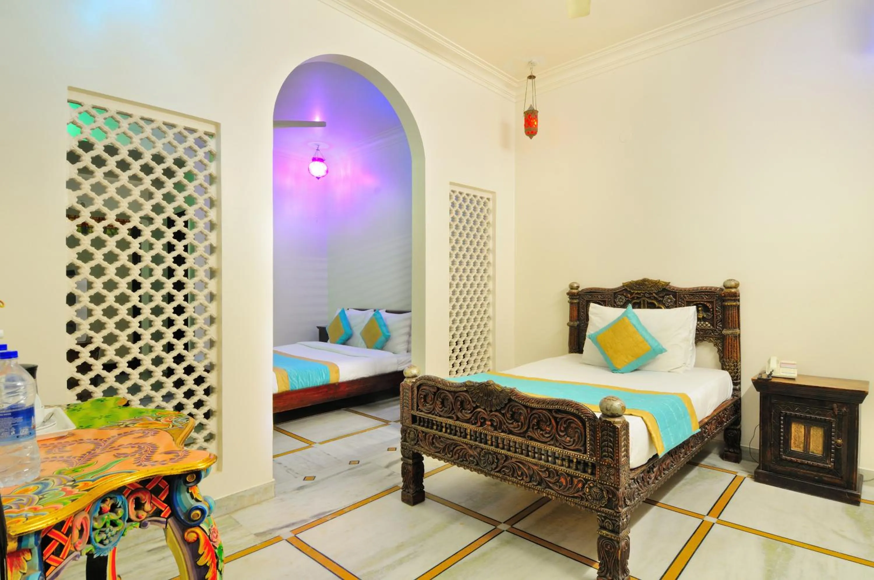 Bedroom, Bed in Jyoti Mahal - A Royal Heritage Hotel - Close to Connaught Place