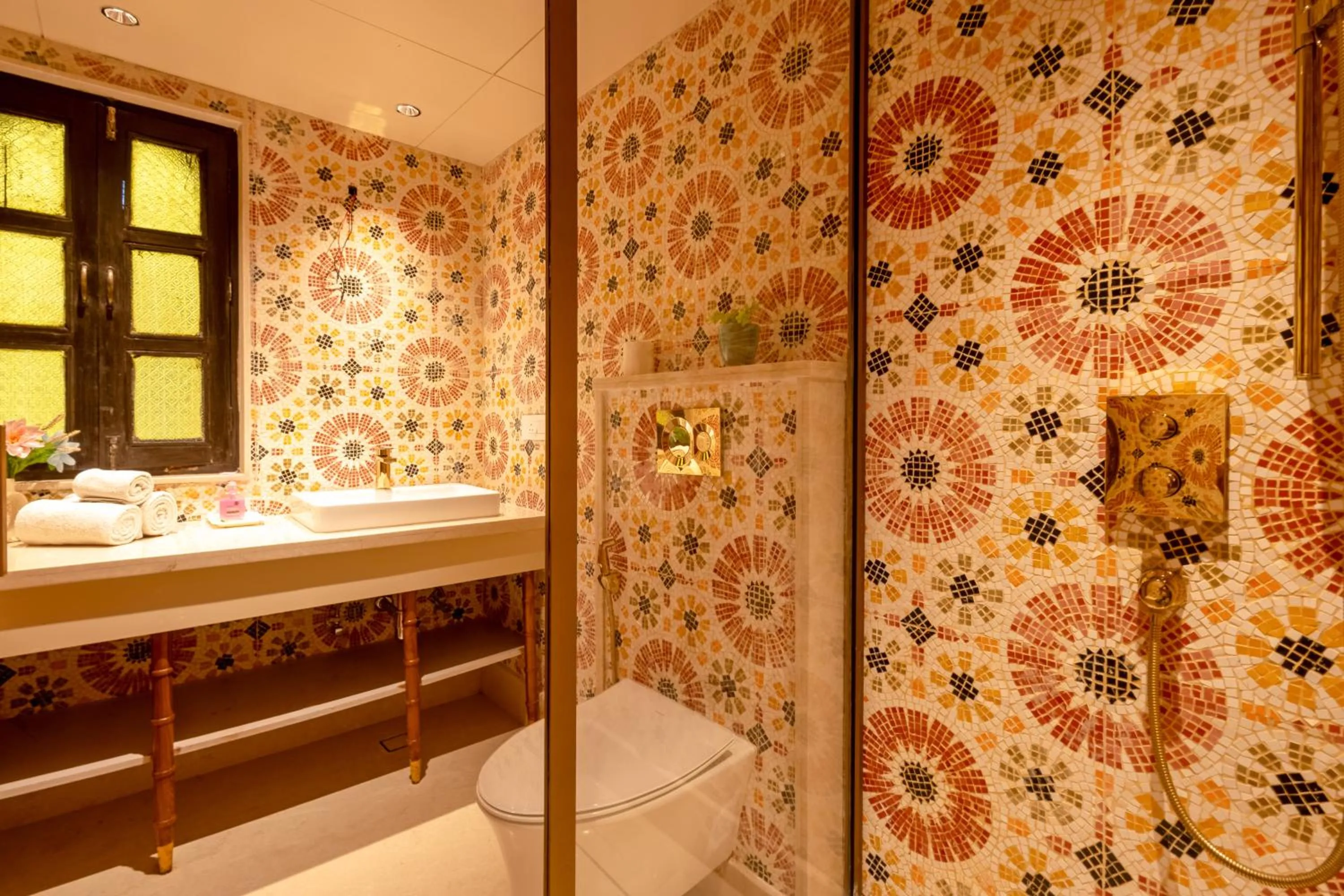 Bathroom in Jyoti Mahal - A Royal Heritage Hotel - Close to Connaught Place