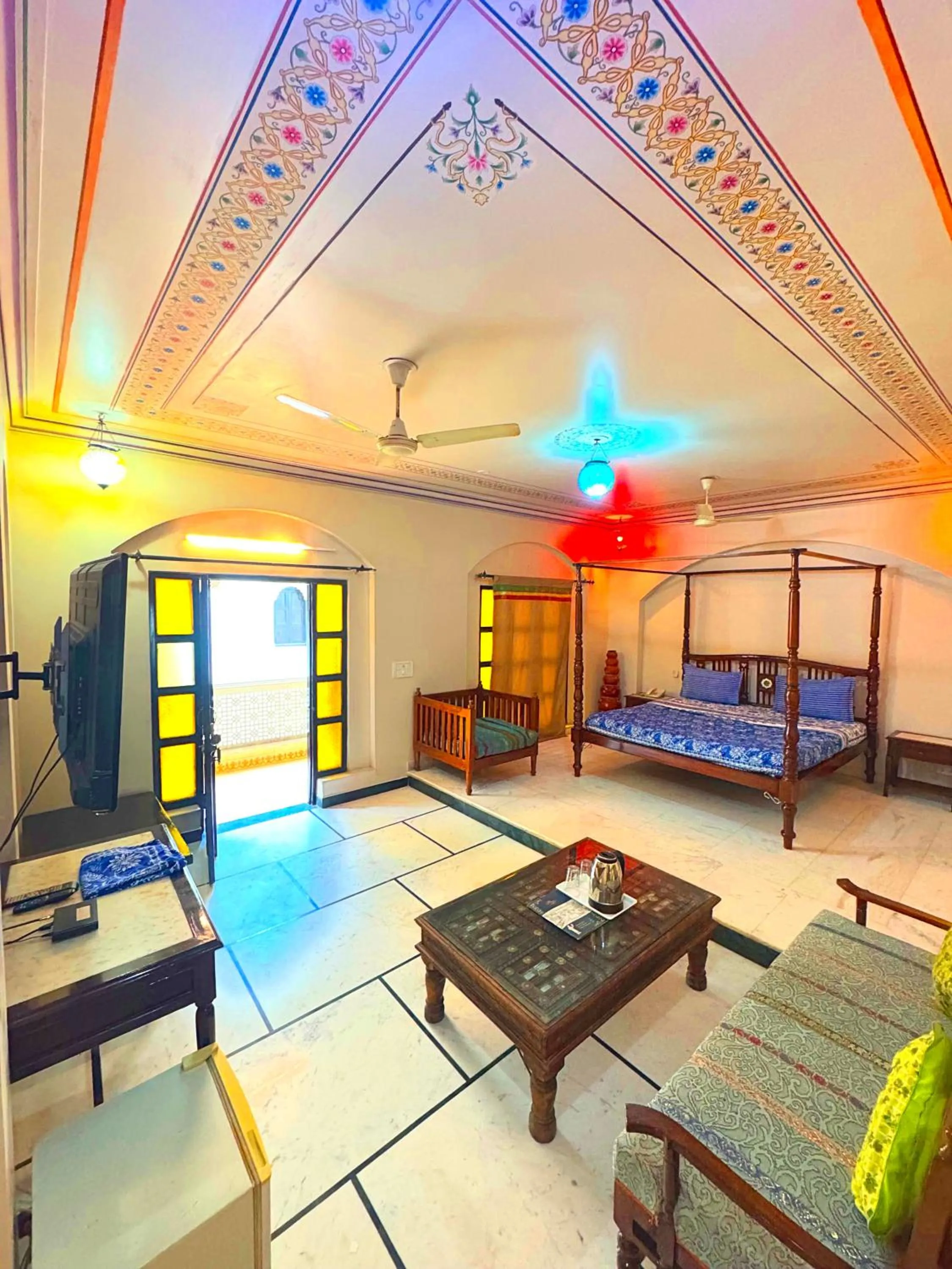 Bedroom in Jyoti Mahal - A Royal Heritage Hotel - Close to Connaught Place