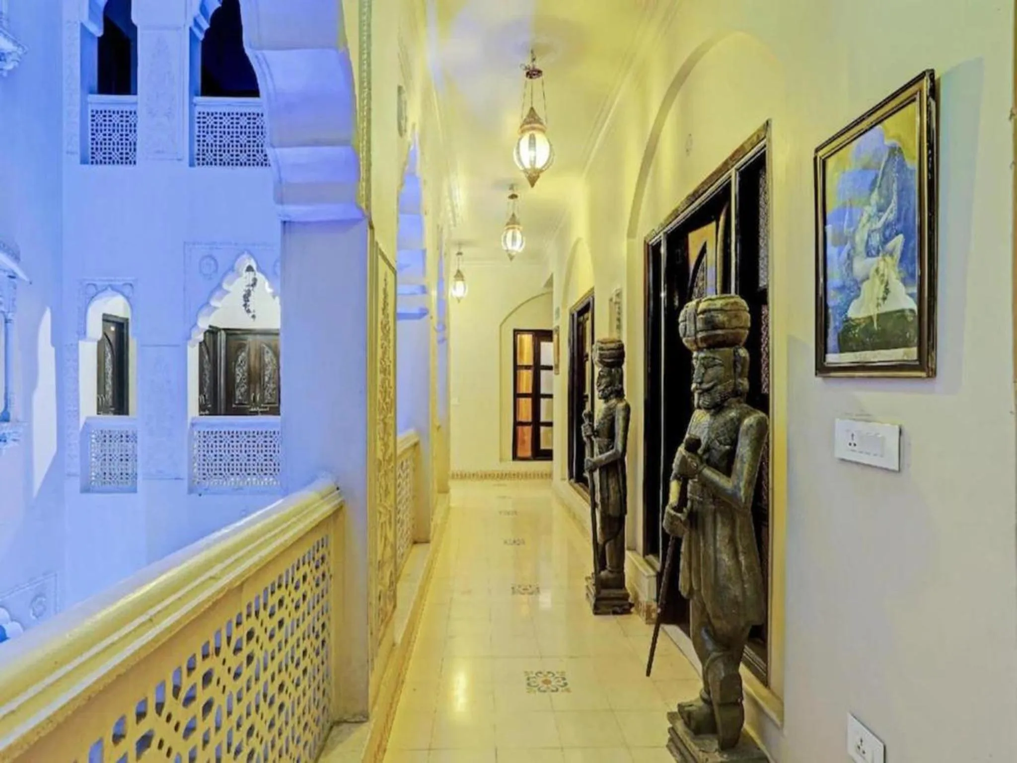 Inner courtyard view in Jyoti Mahal - A Royal Heritage Hotel - Close to Connaught Place