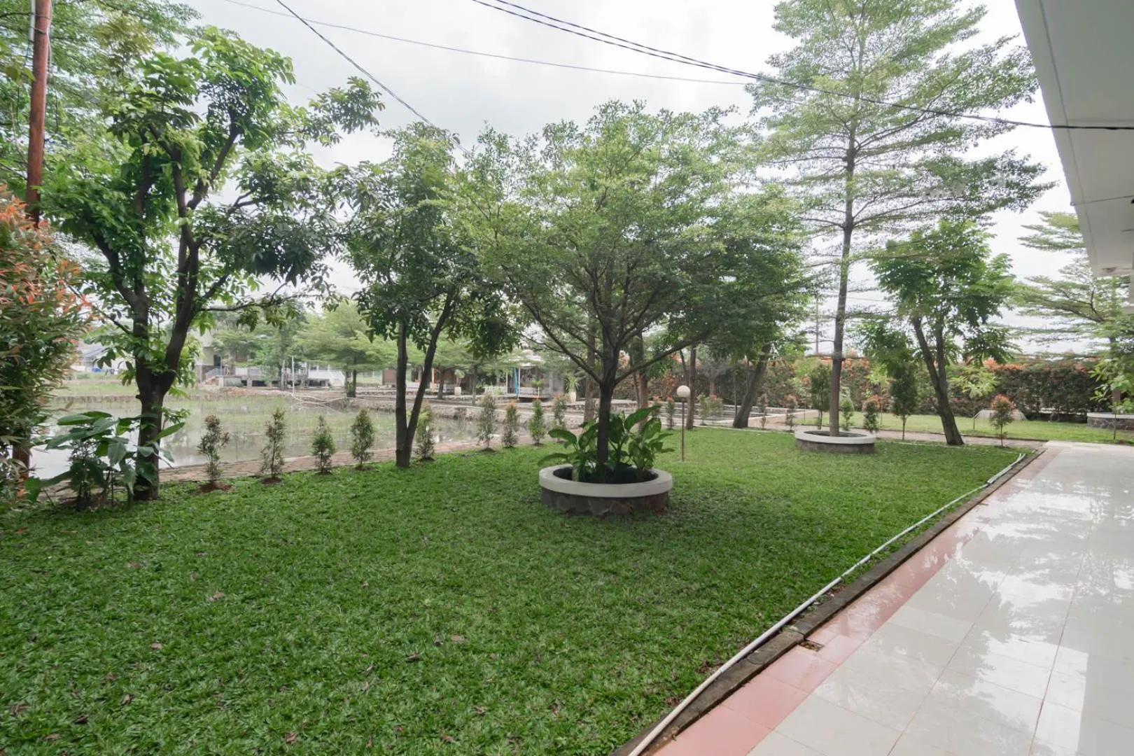 Garden view in Sans Resort Parung Bogor
