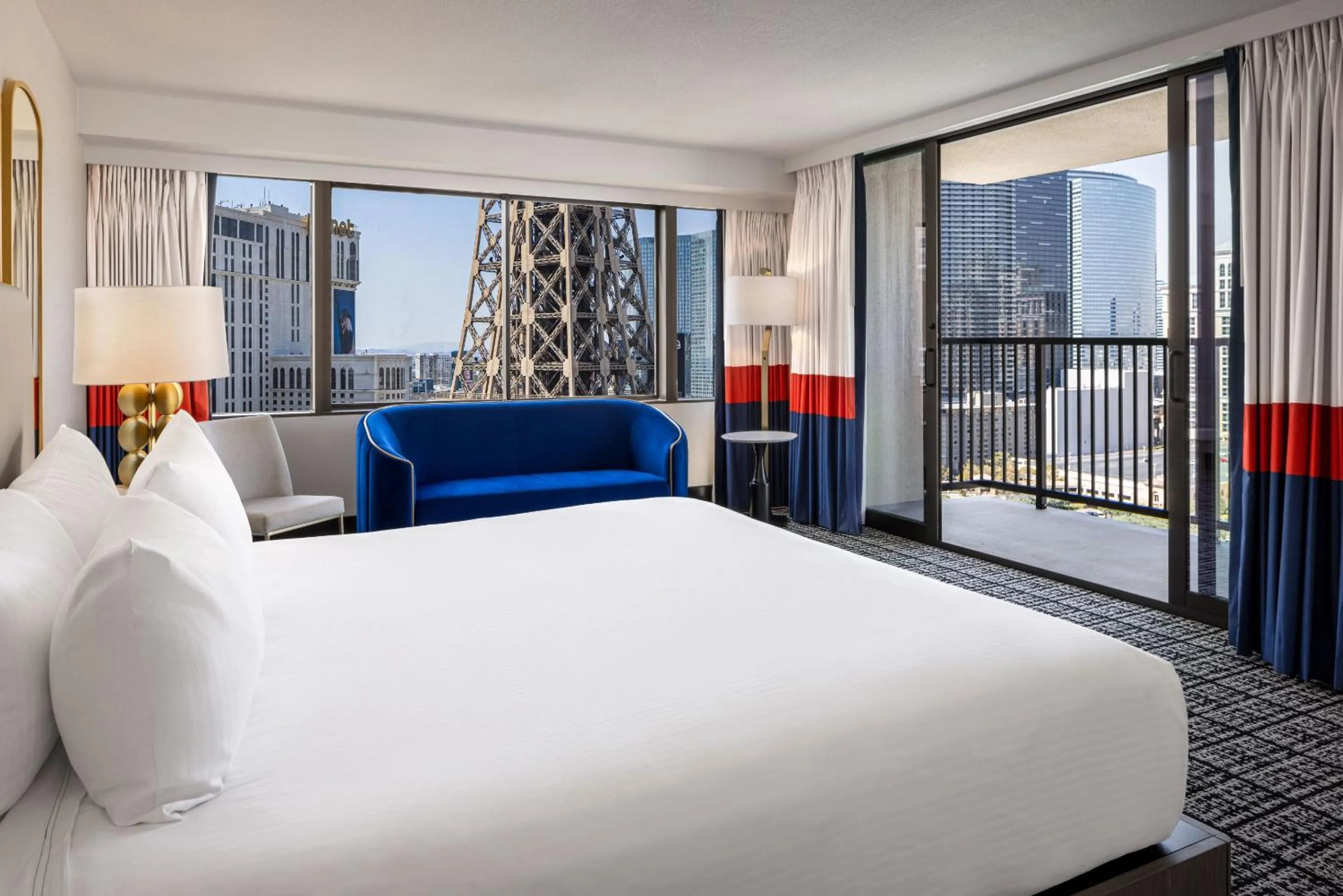 Bed in Paris Las Vegas Hotel & Casino