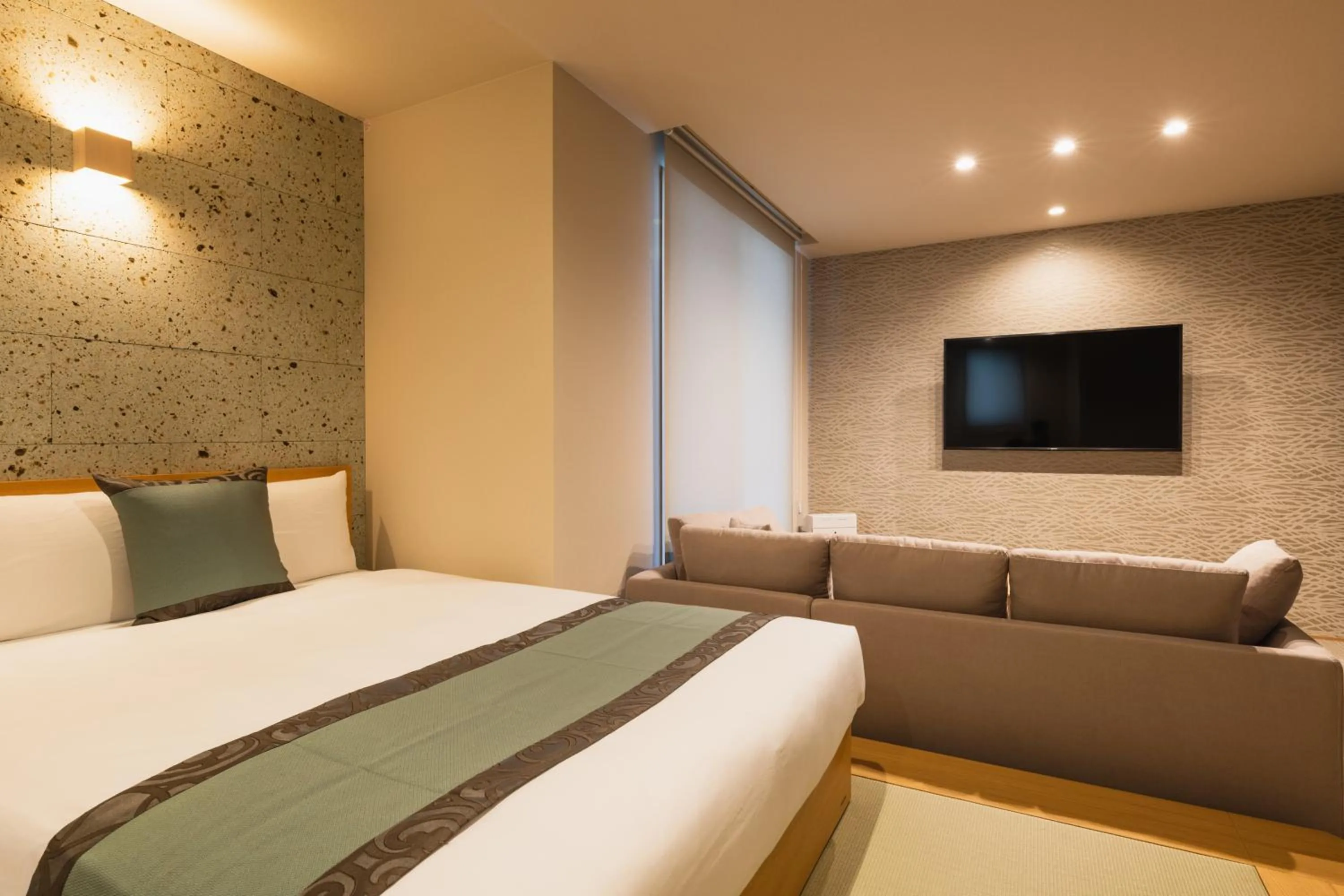 Photo of the whole room, Bed in GRAND BASE Nagasaki Nakamachi