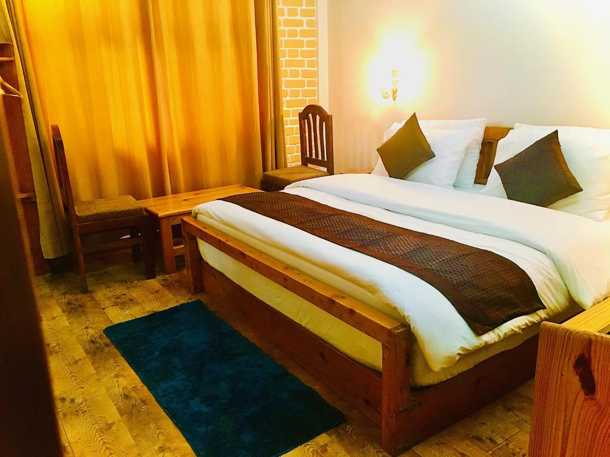 Bedroom, Bed in LA Riqueza Kanatal - Mountain View Rooms - Best Location - Amazing Food - Close to Jungle Safari & Adventure Activities