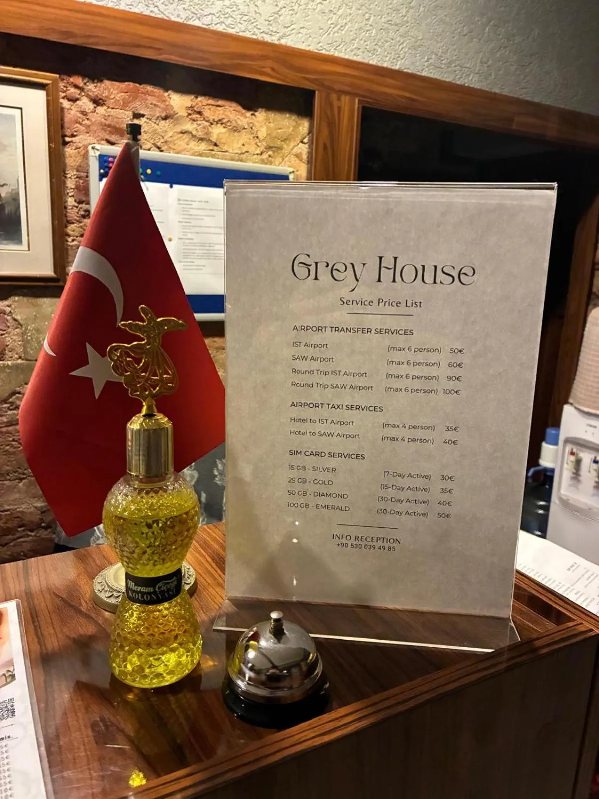 Area and facilities in Grey House Apartments & Suites Istanbul