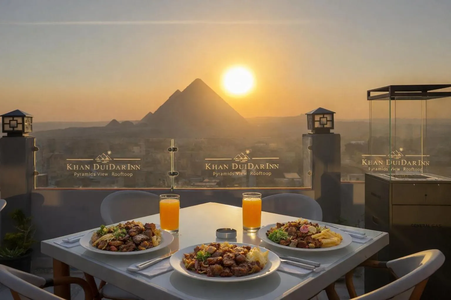 Dining area in Khan Duidar Inn - Pyramids View Rooftop